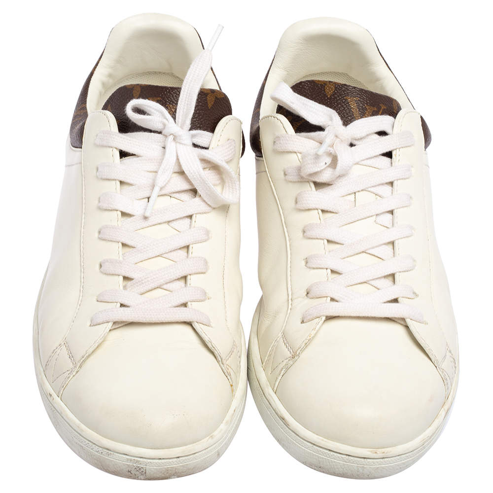 Luxembourg leather low trainers Louis Vuitton White size 6 UK in Leather -  19177756