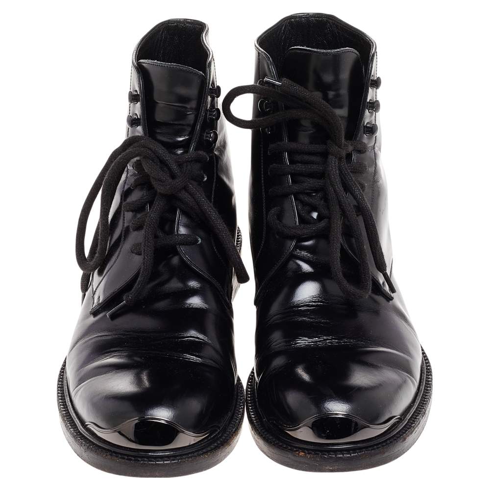Louis Vuitton Leather Combat Boots - Black Boots, Shoes - LOU825219