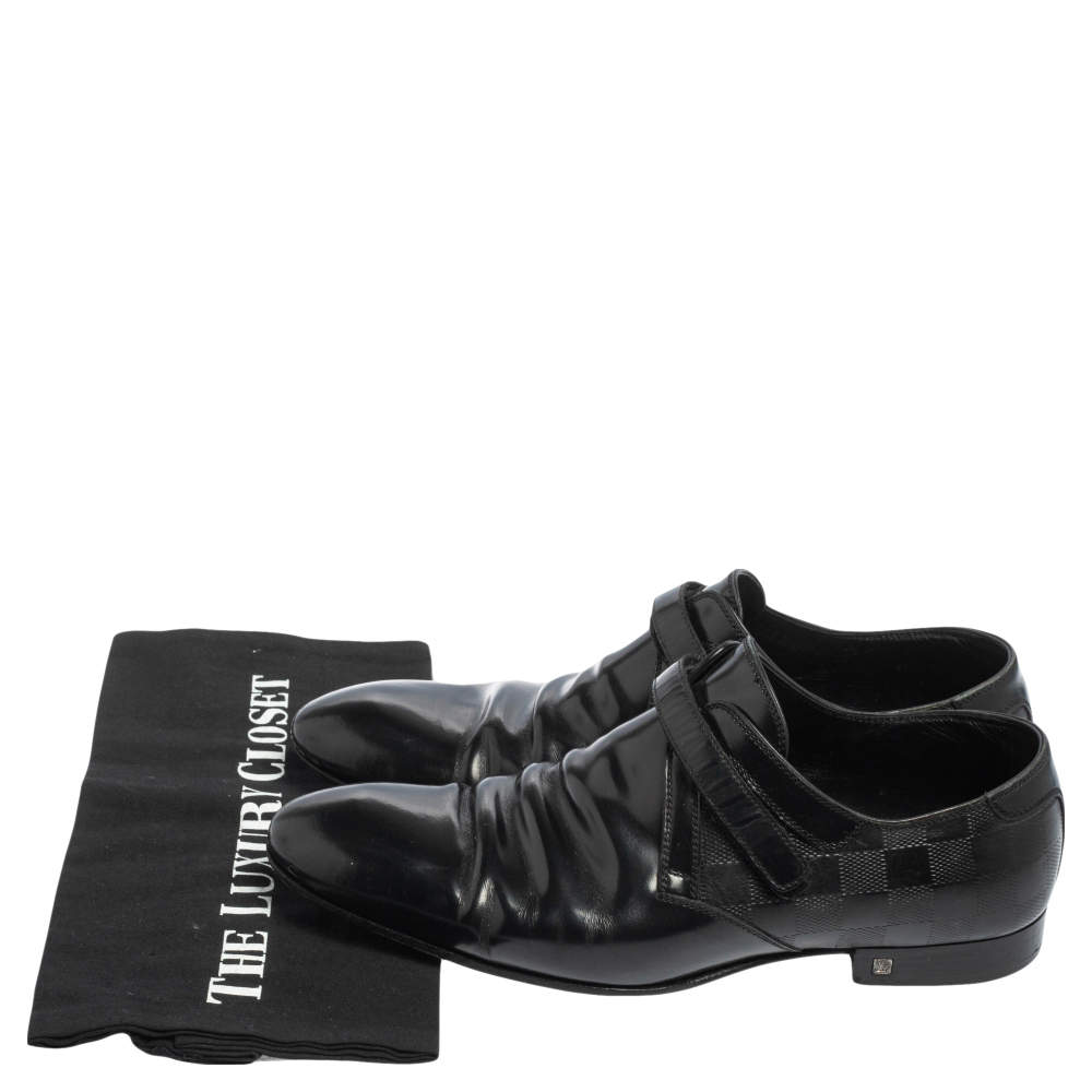 Louis Vuitton Black Leather Velcro Strap Derby Size 40.5 Louis Vuitton |  The Luxury Closet