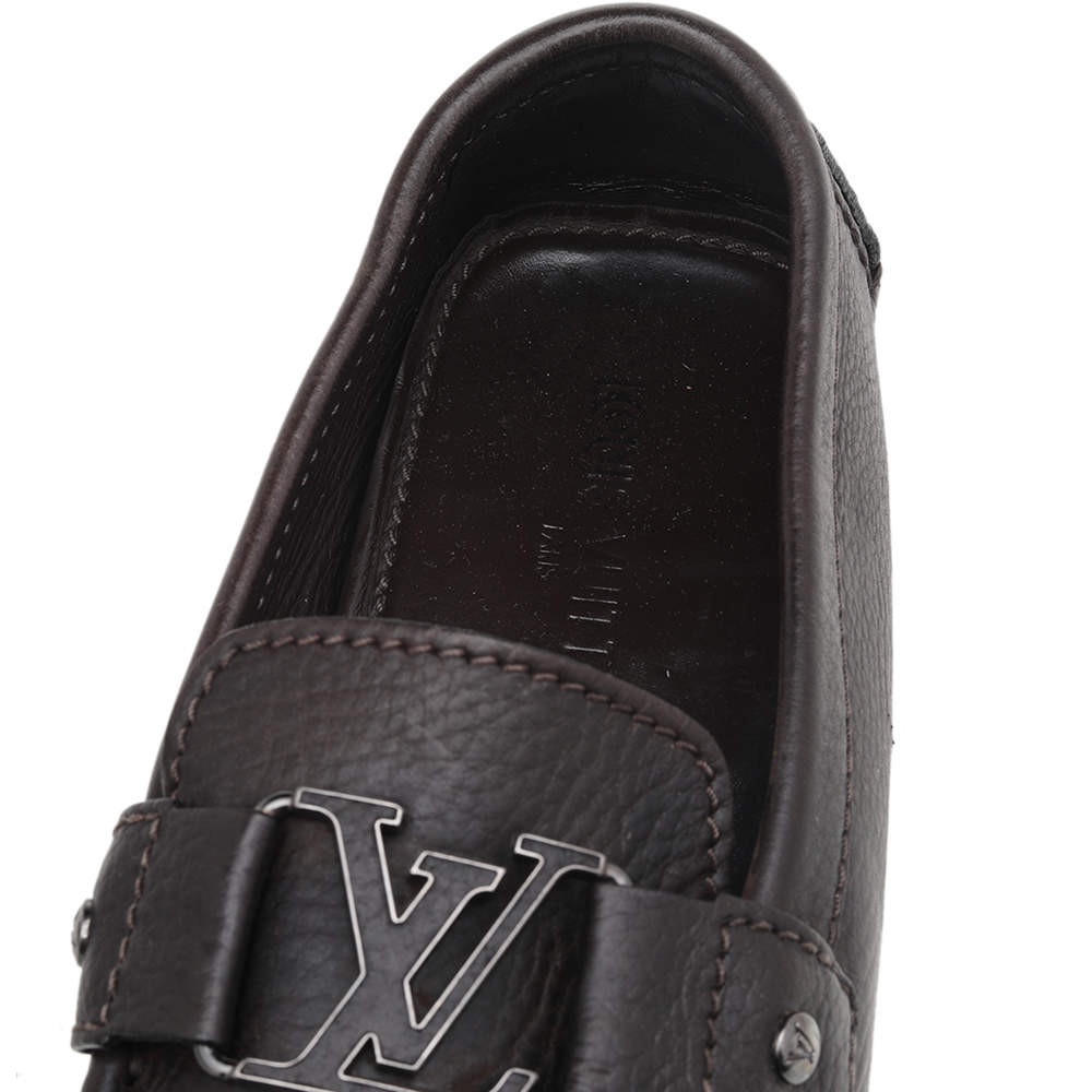 Louis Vuitton Dark Brown Leather Monte Carlo Loafers Size 41 Louis Vuitton  | The Luxury Closet