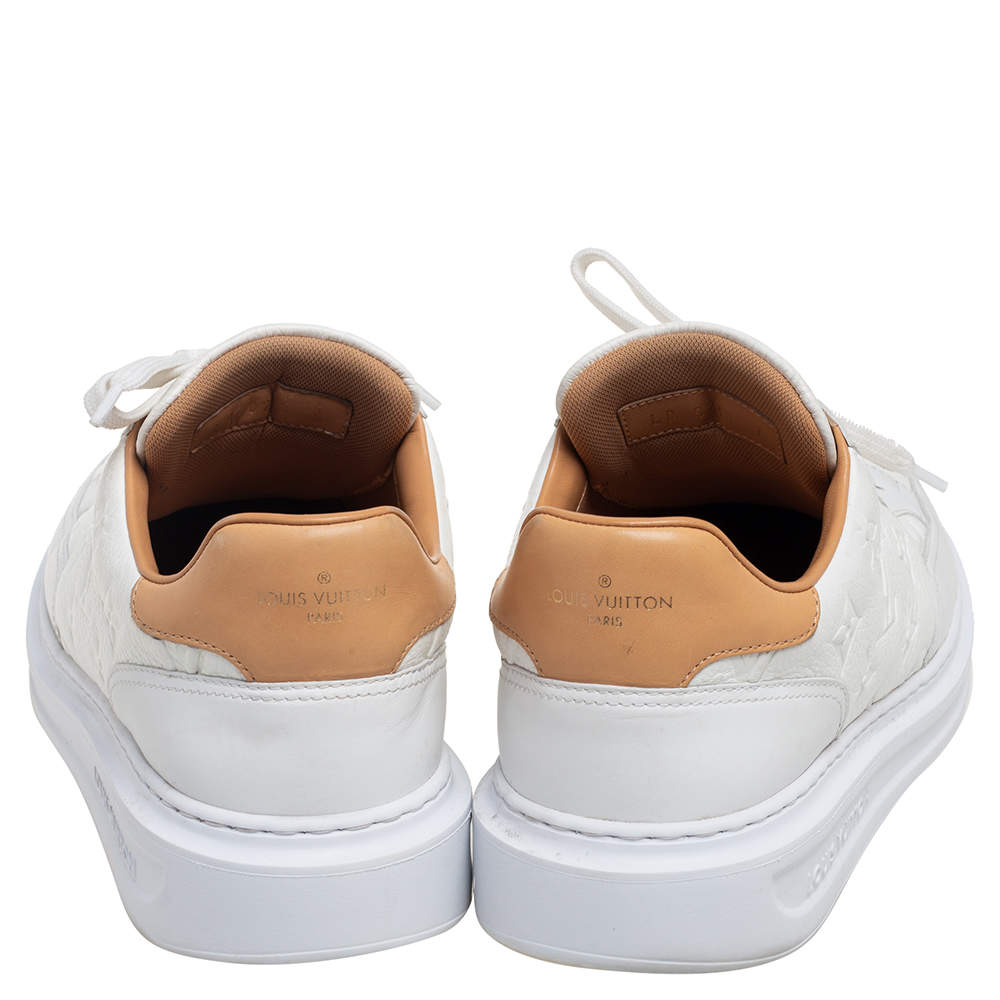 Beverly hills leather low trainers Louis Vuitton White size 41 EU in  Leather - 29154963