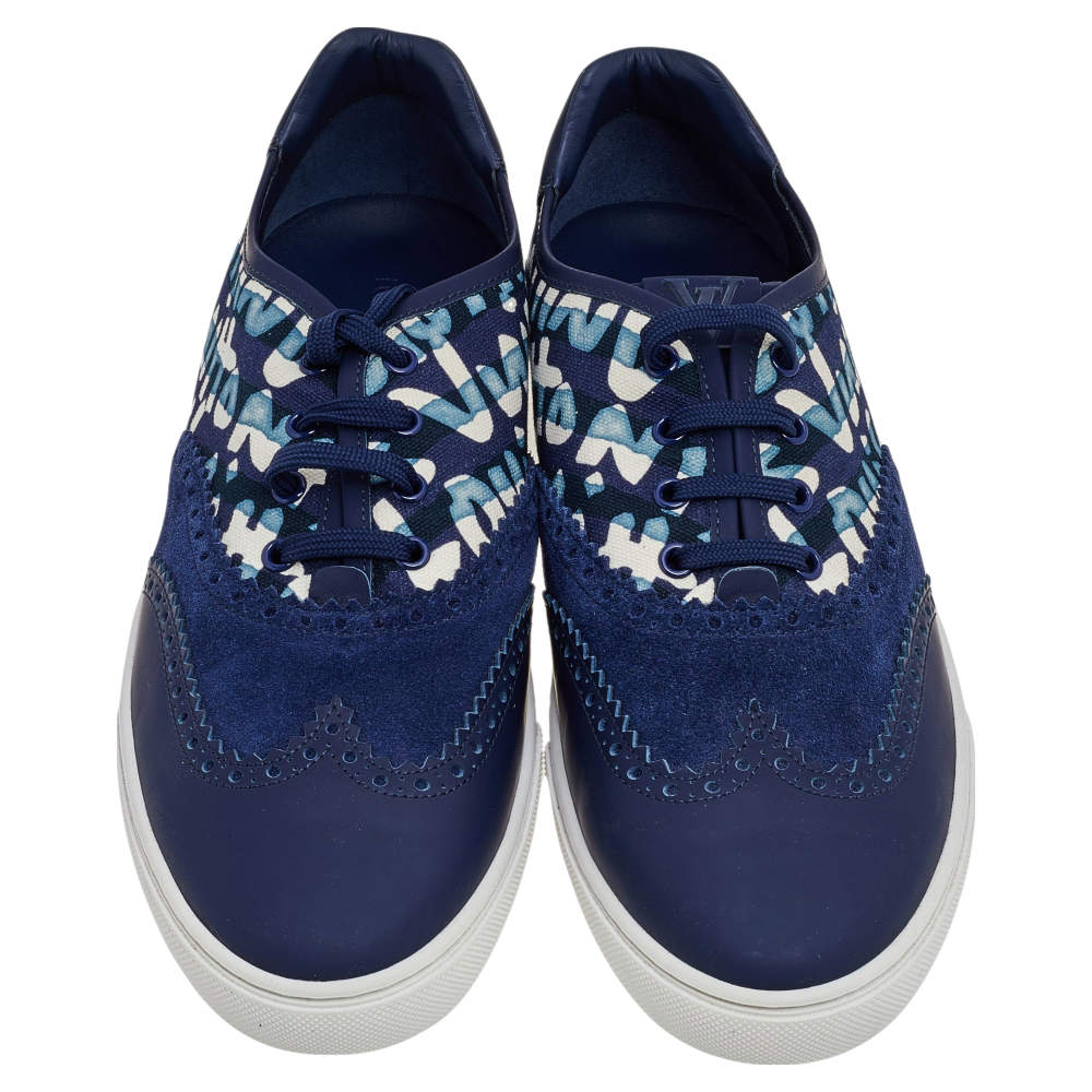 Louis Vuitton Blue Leather And Printed Canvas Stephen Sprouse Low Top  Sneakers Size 41 Louis Vuitton | The Luxury Closet