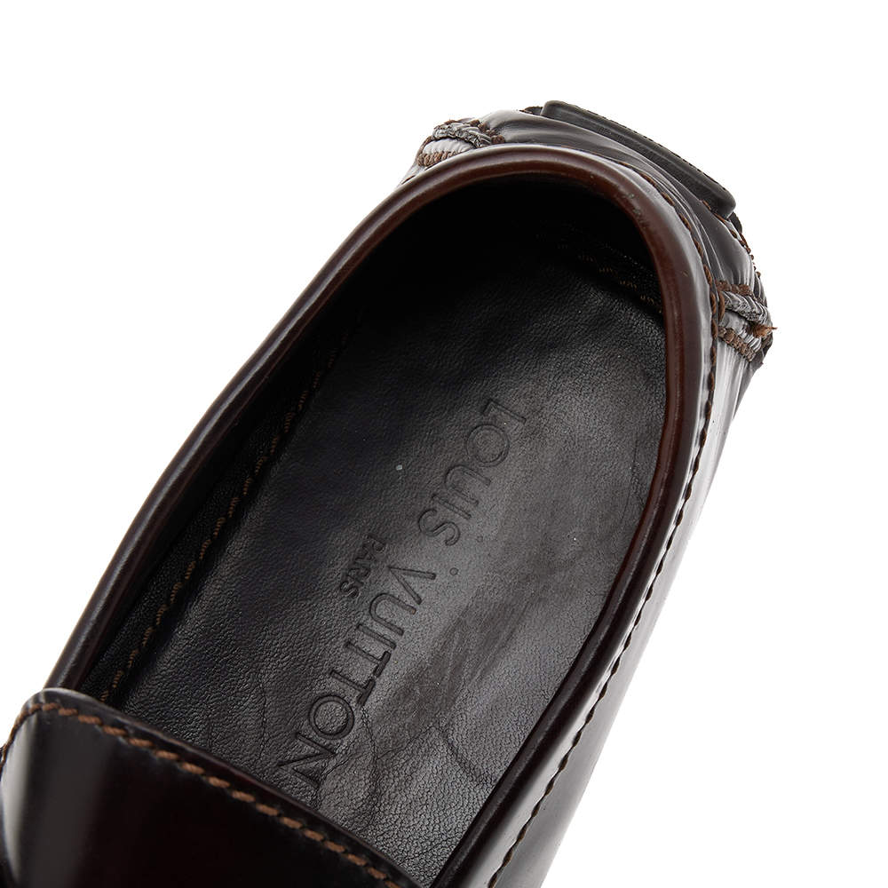 Hockenheim leather flats Louis Vuitton Black size 41.5 EU in Leather -  35589474