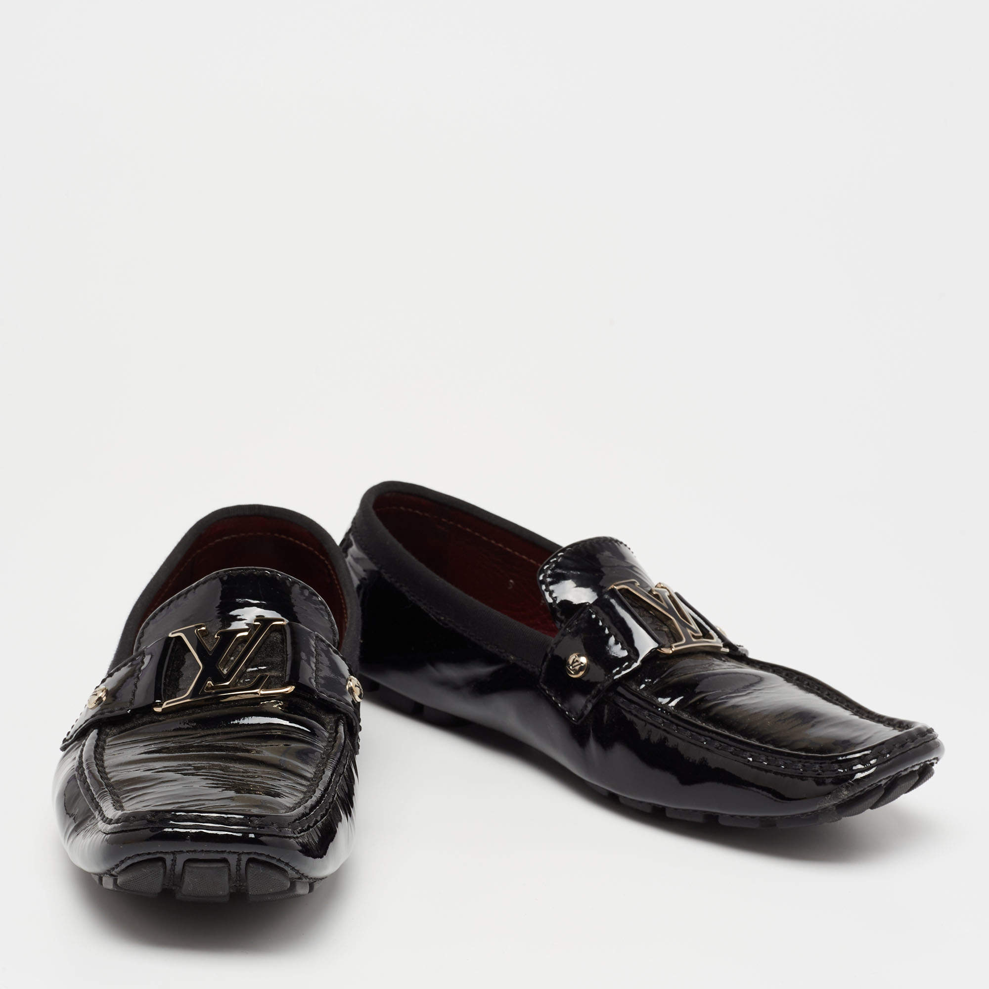 Monte carlo patent leather flats Louis Vuitton Black size 42 EU in Patent  leather - 34405383