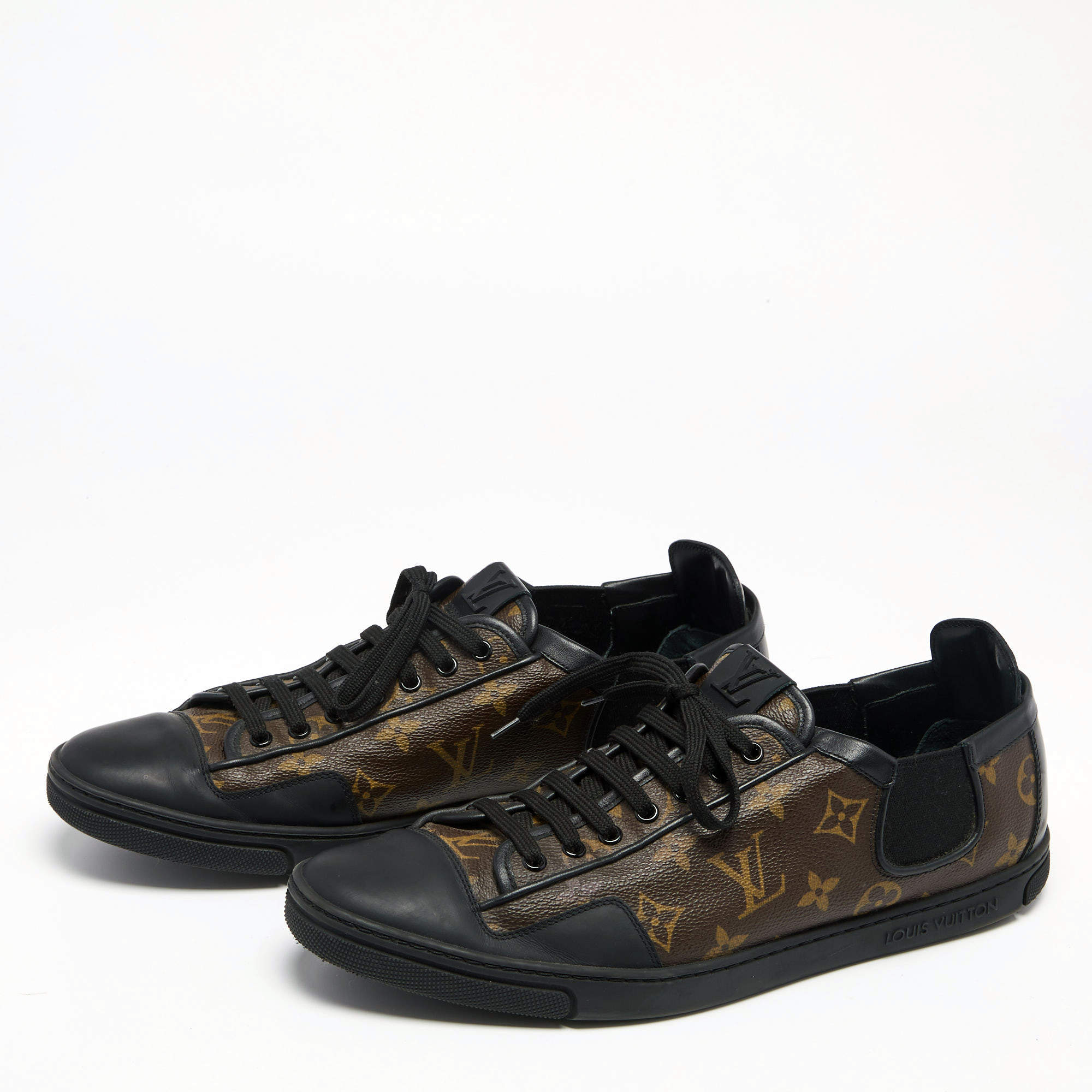 Louis Vuitton Louis Vuitton Brown Monogram Canvas Slalom Low-top Sneakers