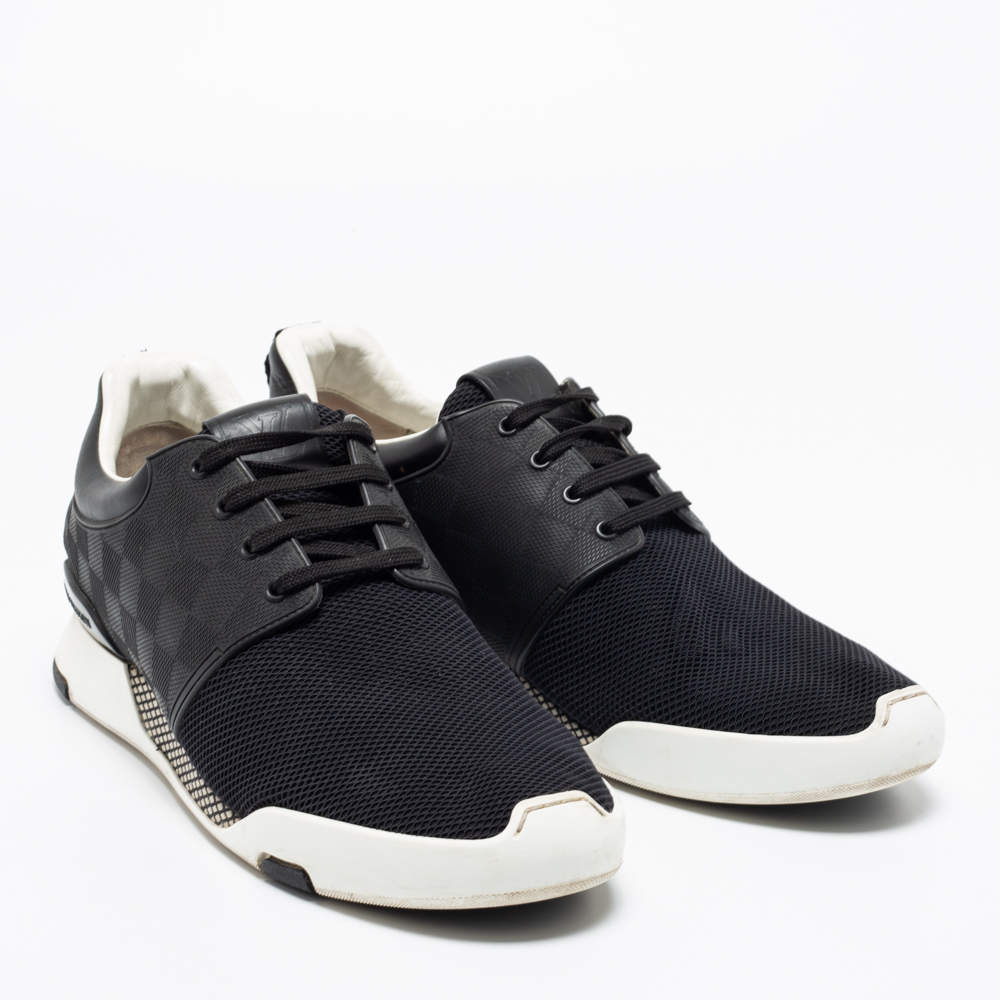Fastlane cloth low trainers Louis Vuitton Black size 5 UK in Cloth -  15913250