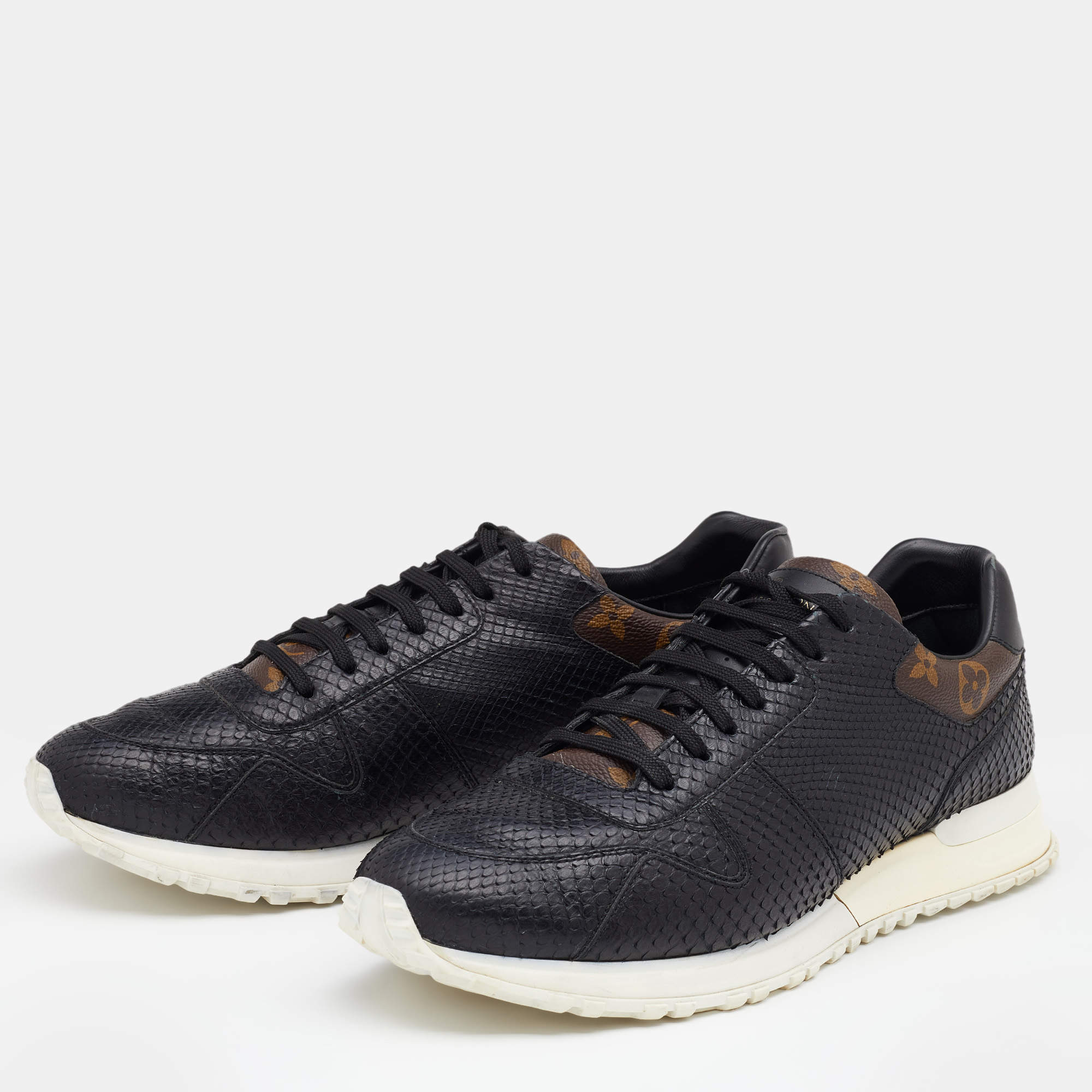 Louis Vuitton Beige/Brown Python Low Top Sneakers Size 41 Louis Vuitton