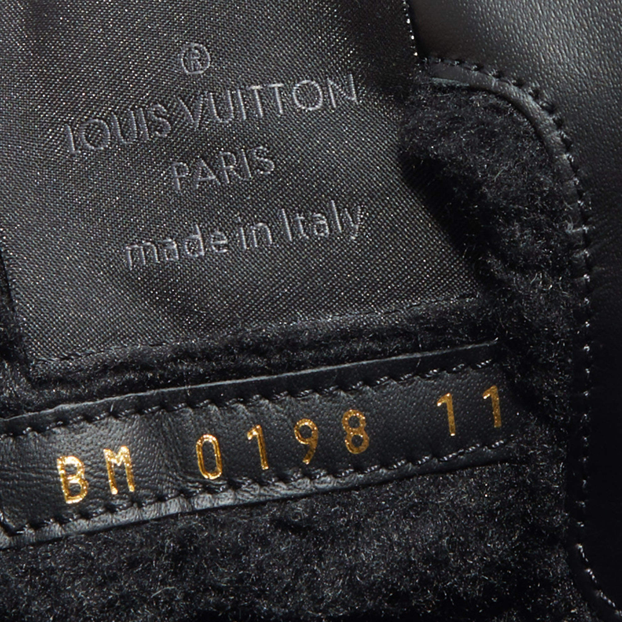 Louis Vuitton Bota Oberkampf Nigo Vuitton Negro Cuero ref.444435