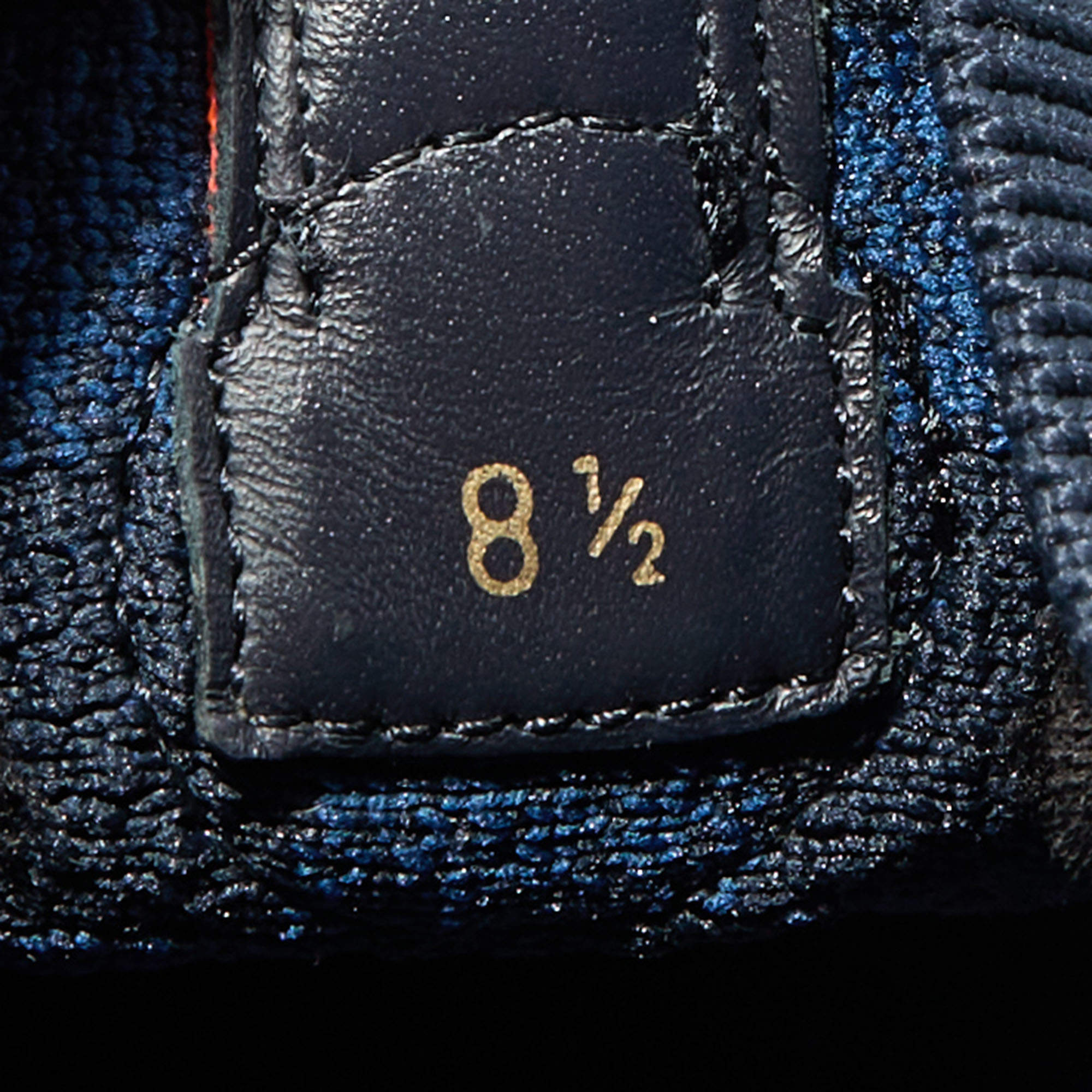 Louis Vuitton, Shoes, Louis Vuitton Whiteblue Mesh Knit Fabric Fastlane  Low Top Sneakers Size 85