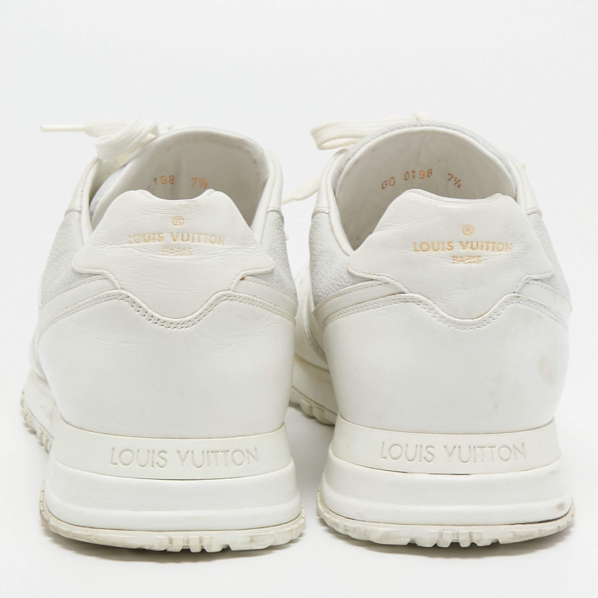 Run away leather trainers Louis Vuitton White size 35 EU in Leather -  31168042