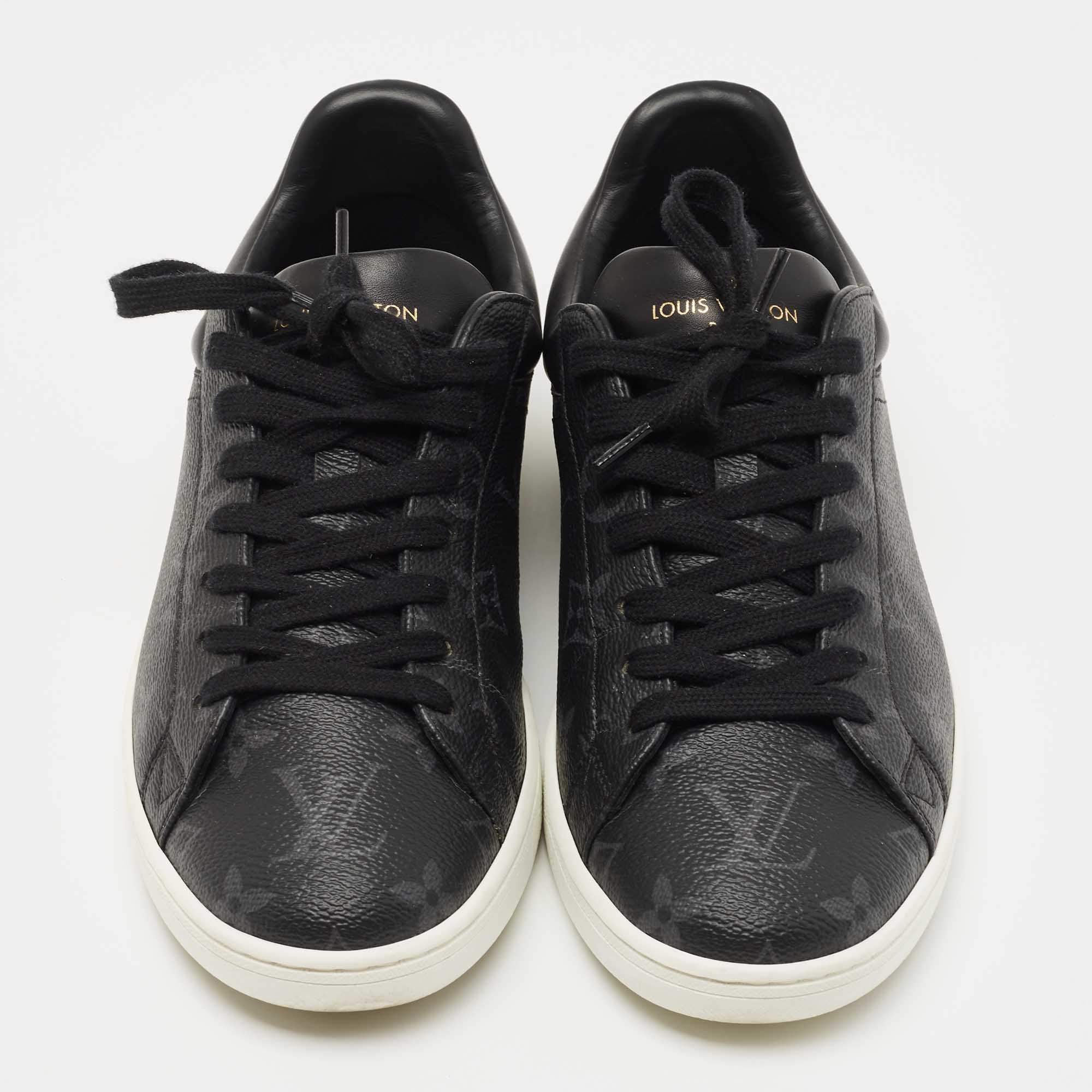 Louis Vuitton Monogram Black Frontrow Sneakers 41 – The Closet