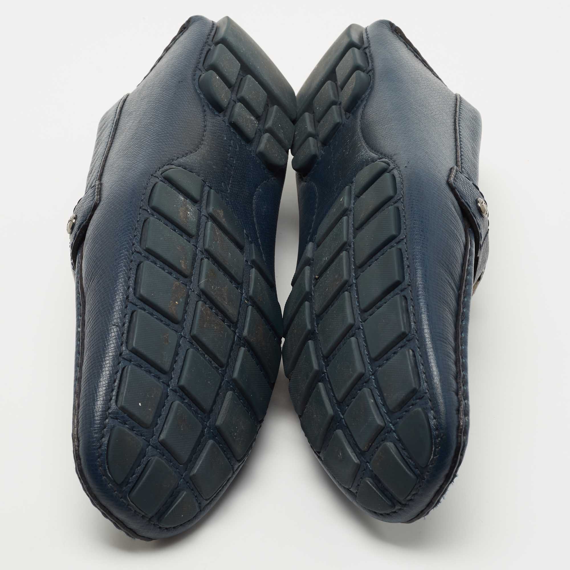 Louis Vuitton loafers, Model: Monte-Carlo Navy Blue, Cut 42, new condition!  Leather ref.105984 - Joli Closet
