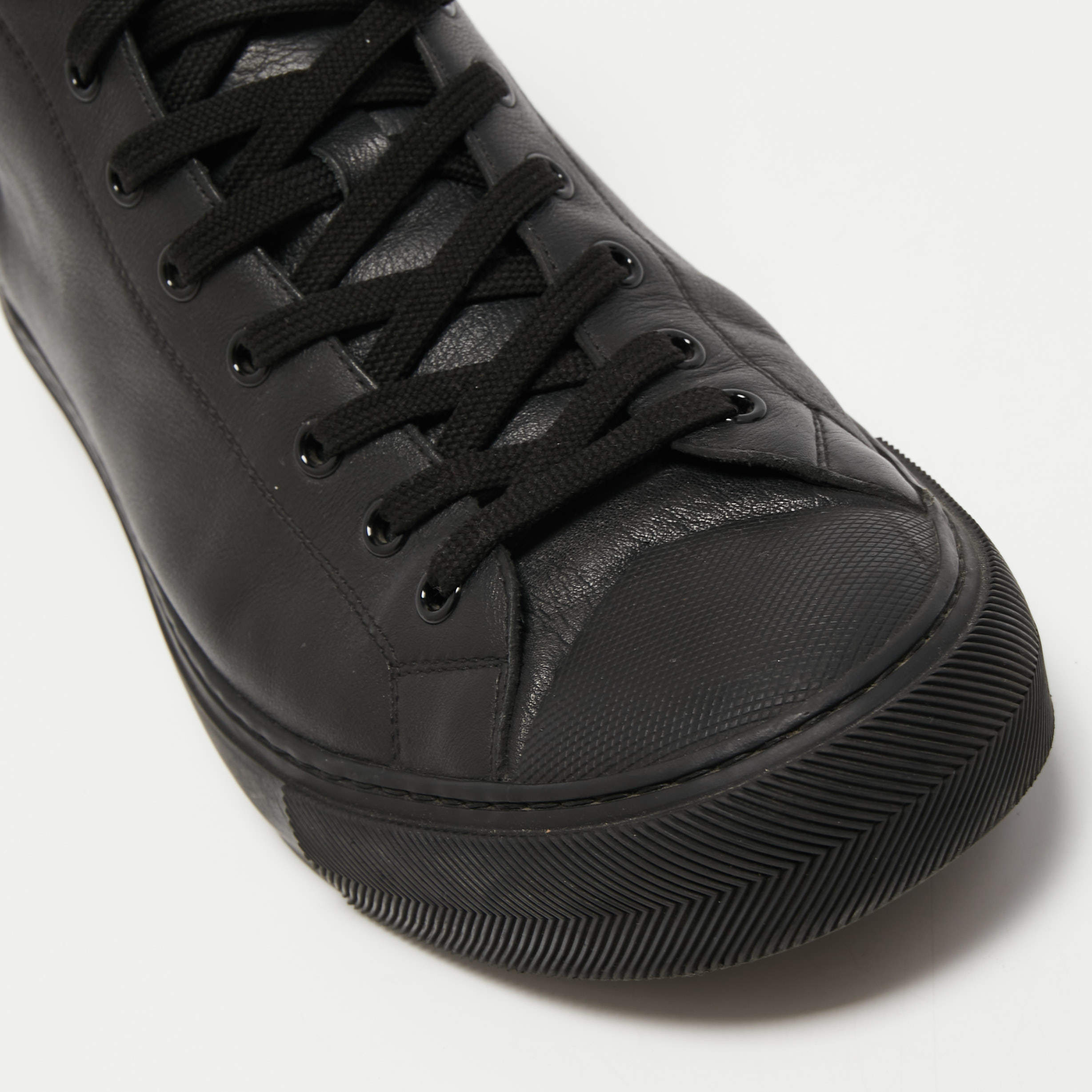 Louis Vuitton Black Leather Tattoo LV League Sneakers Size 43 Louis Vuitton