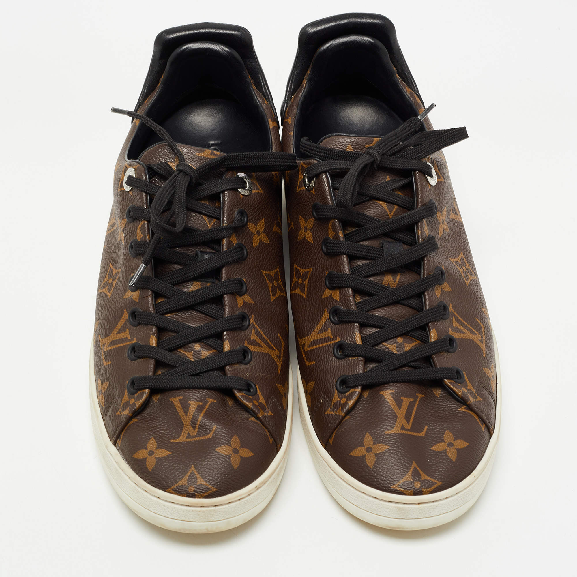 Louis Vuitton Brown/Black Monogram Canvas and Leather Match Up Low