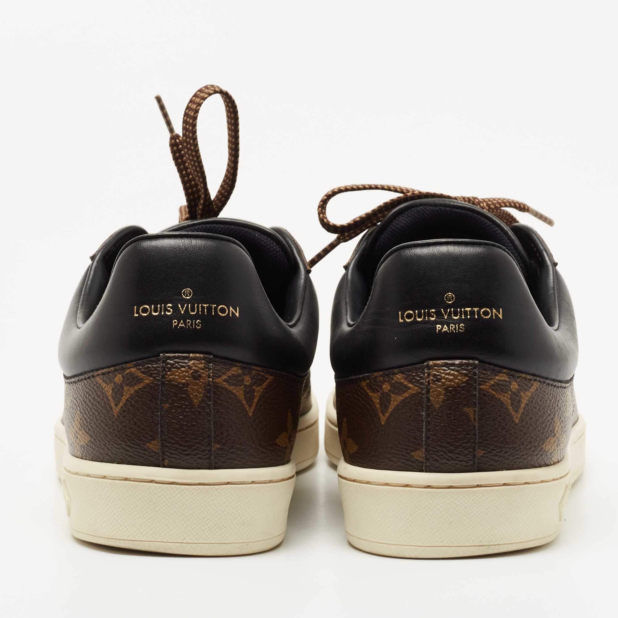 Frontrow leather trainers Louis Vuitton Brown size 36.5 EU in Leather -  35640049