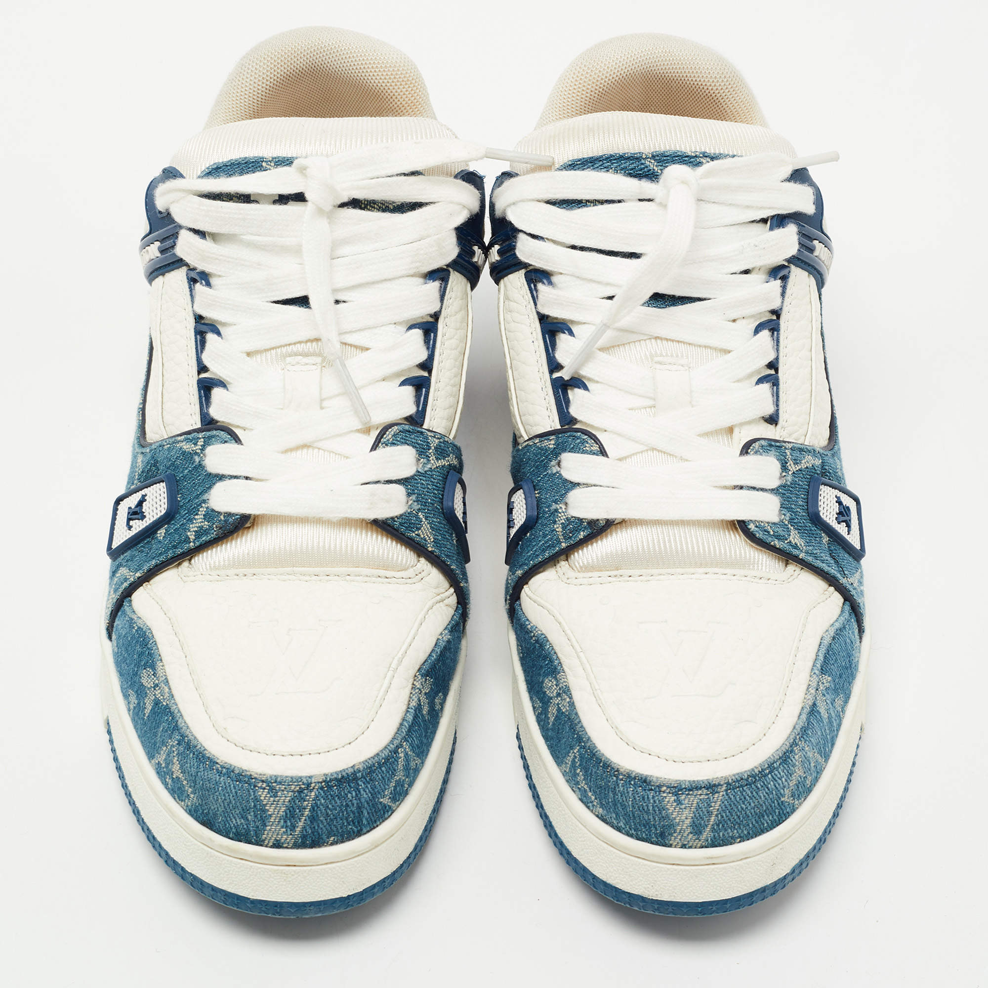 Louis Vuitton LV sneakers new Blue Denim ref.204289 - Joli Closet