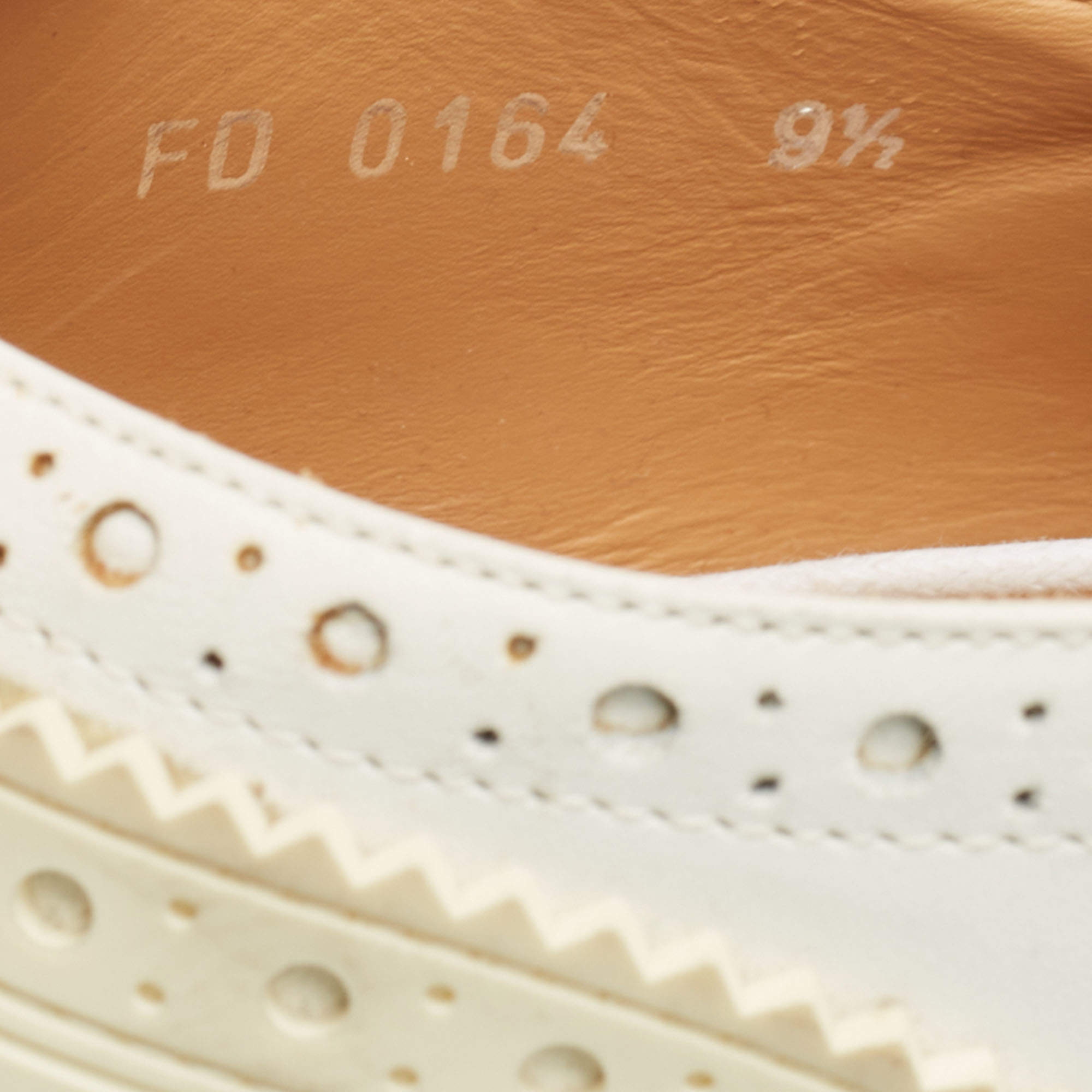Louis Vuitton White Leather Lace Up Derby Size 43.5 Louis Vuitton
