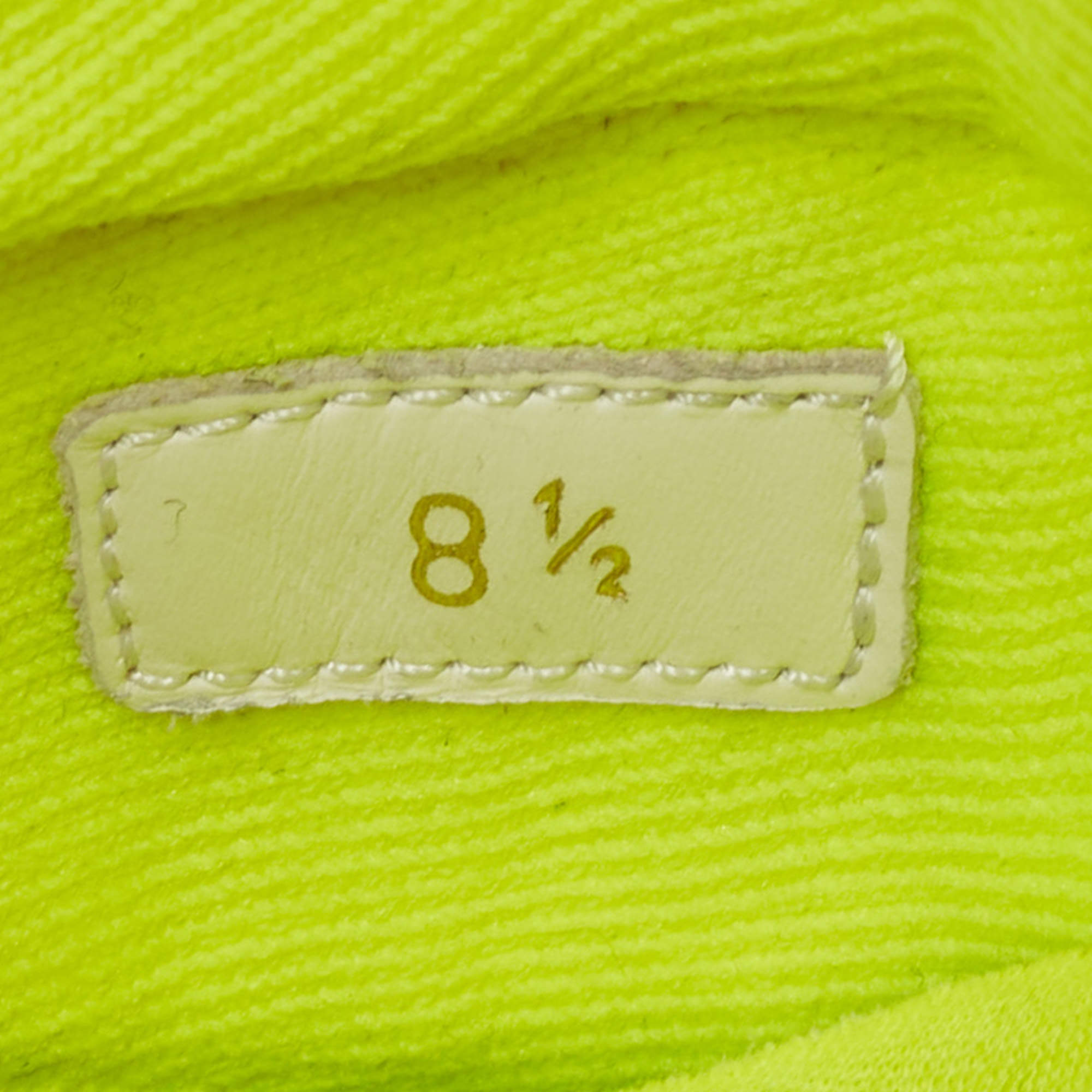 Louis Vuitton Neon Yellow Knit Fabric V.N.R Sneakers Size 42.5 Louis Vuitton