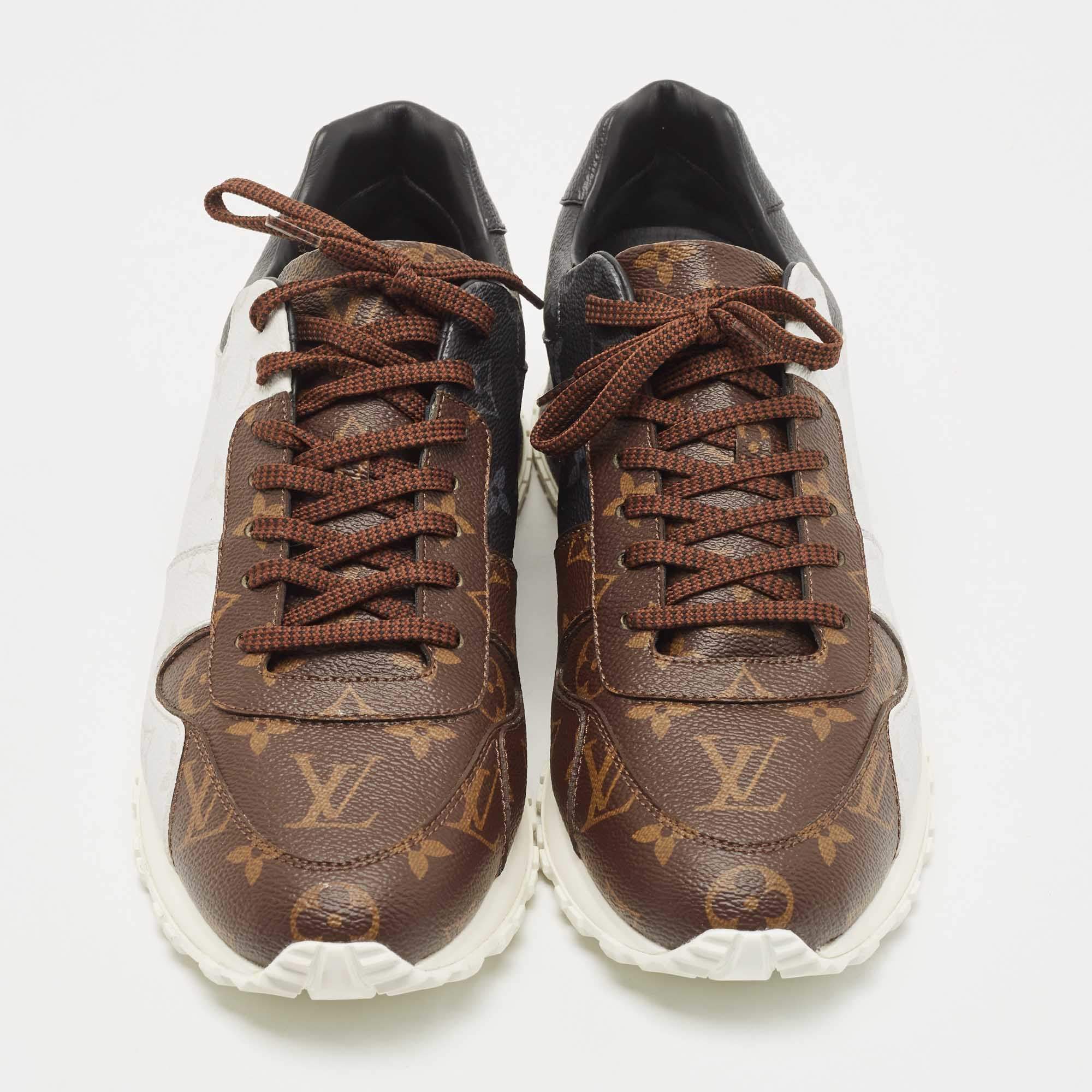 Louis Vuitton Brown Monogram Canvas Runaway Sneakers Size 42.5