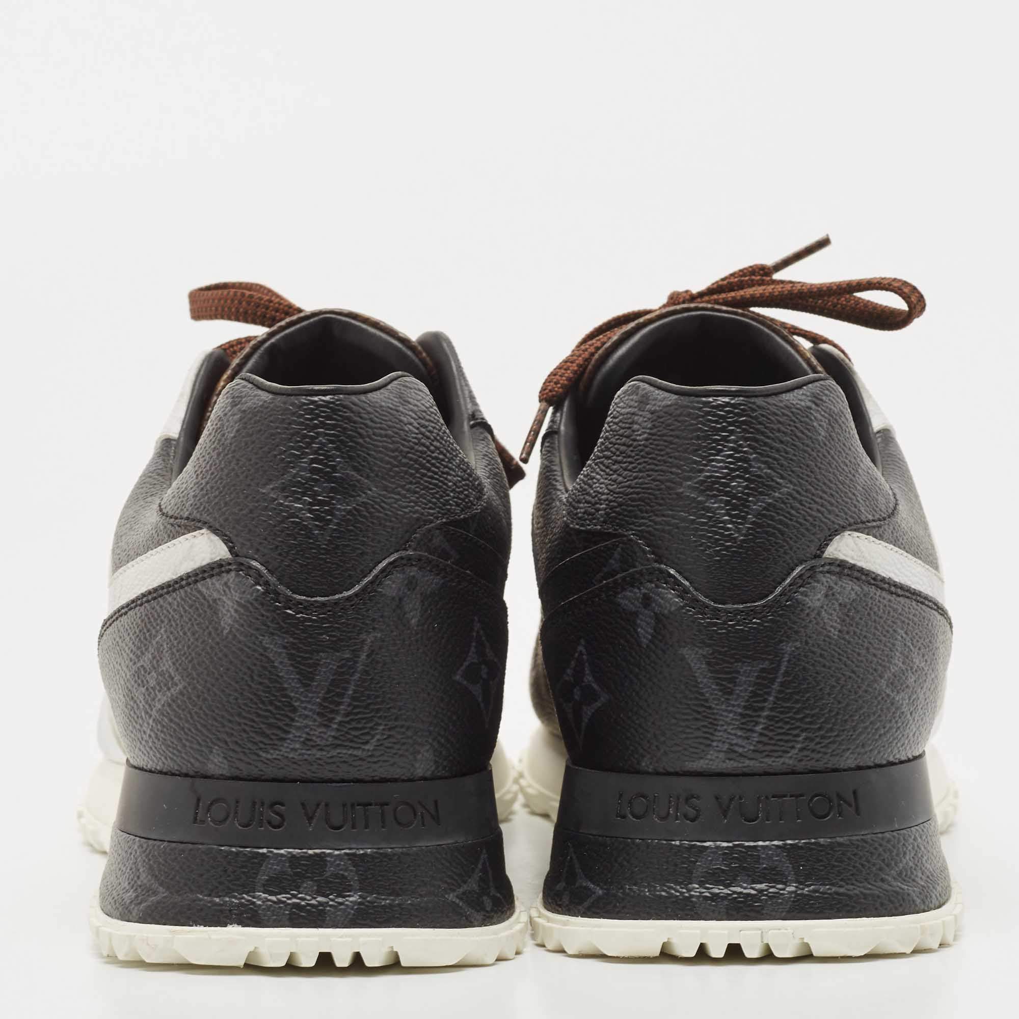 Run away leather low trainers Louis Vuitton Brown size 42.5 EU in Leather -  34029762