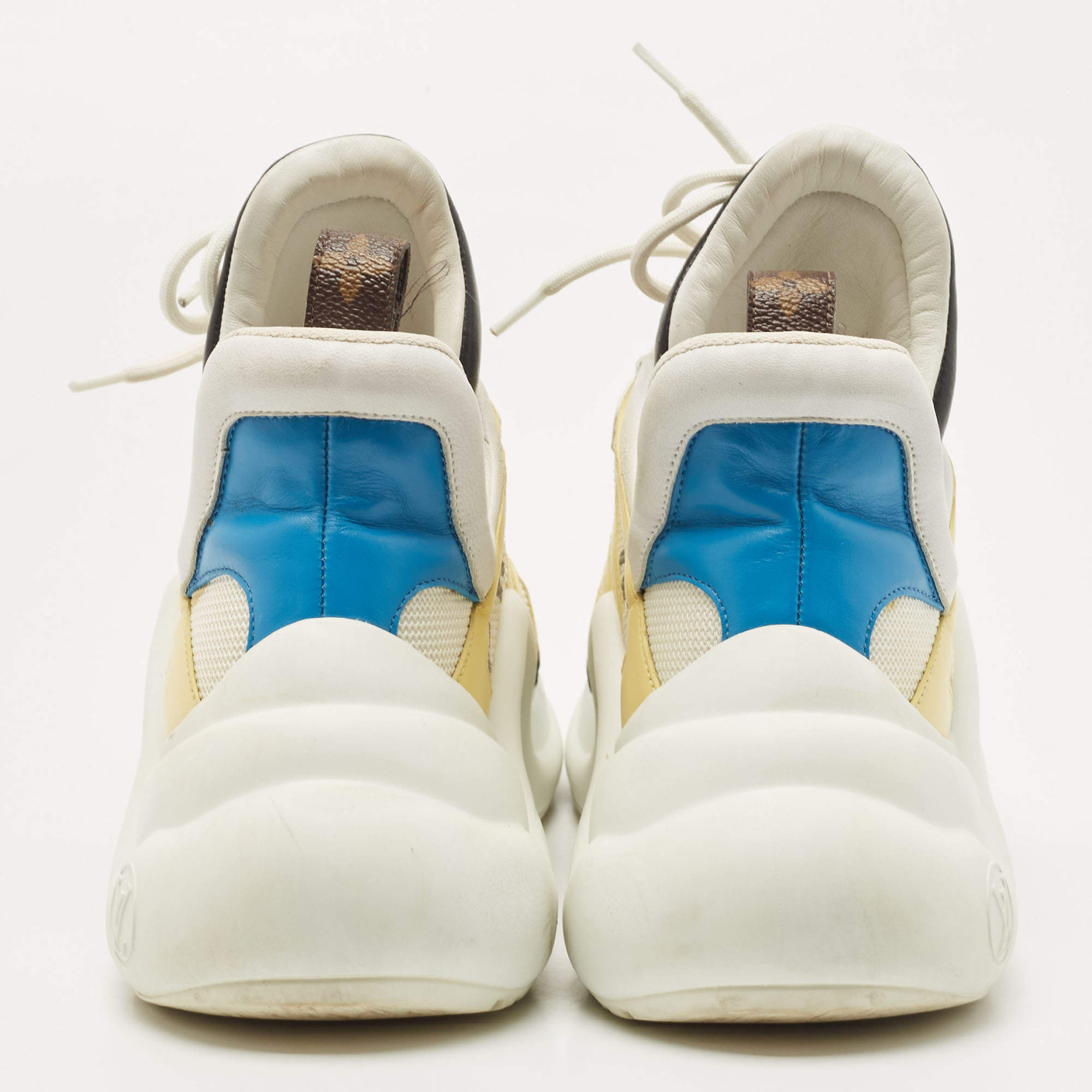 Louis Vuitton Navy & white mesh Archlight trainers Blue Leather