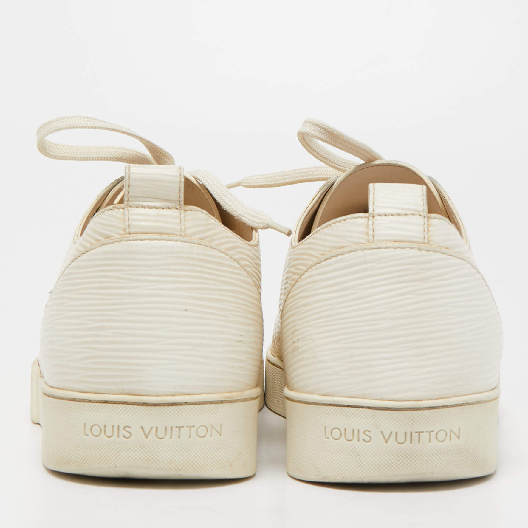 Louis Vuitton White Epi Leather Match Up Sneakers Size 43 Louis Vuitton