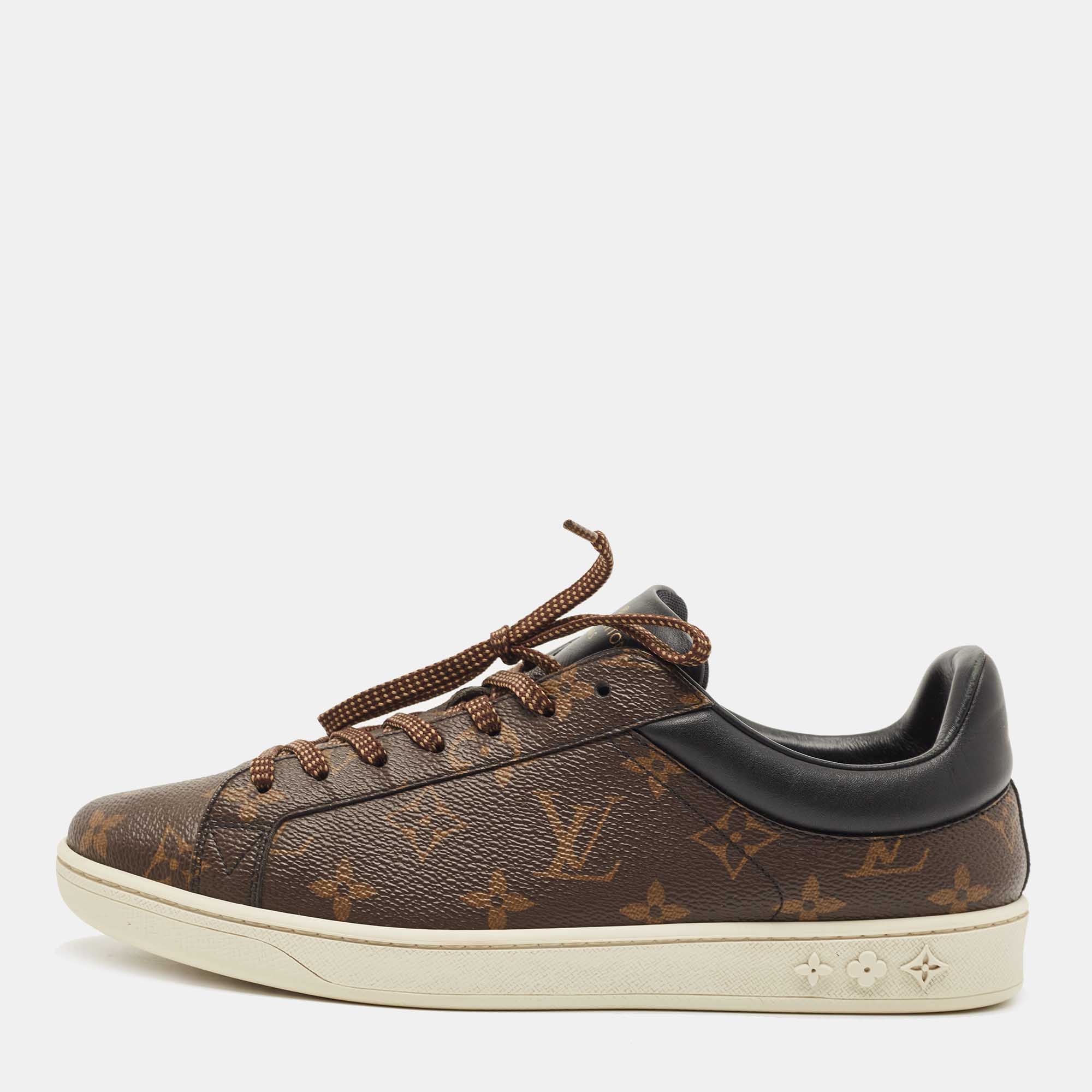 vuitton luxembourg sneaker brown