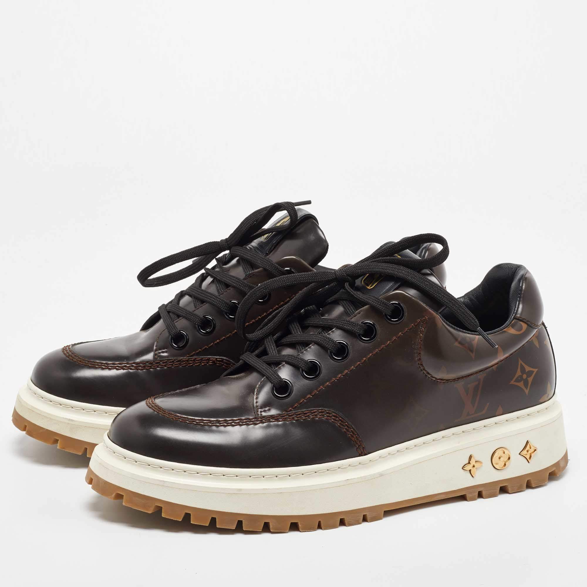 Louis Vuitton Men's x NBA Abbesses Derby Sneakers Patent Monogram