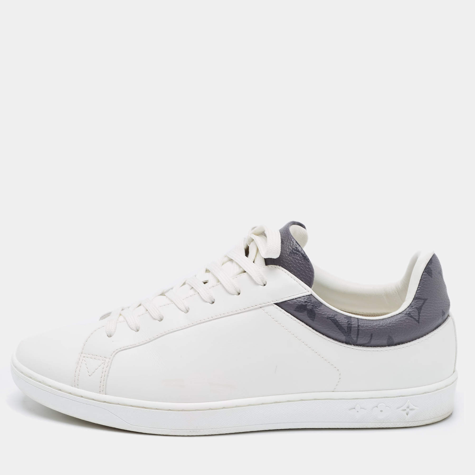 Louis Vuitton White Leather Luxembourg Sneakers Size 41 Louis Vuitton ...