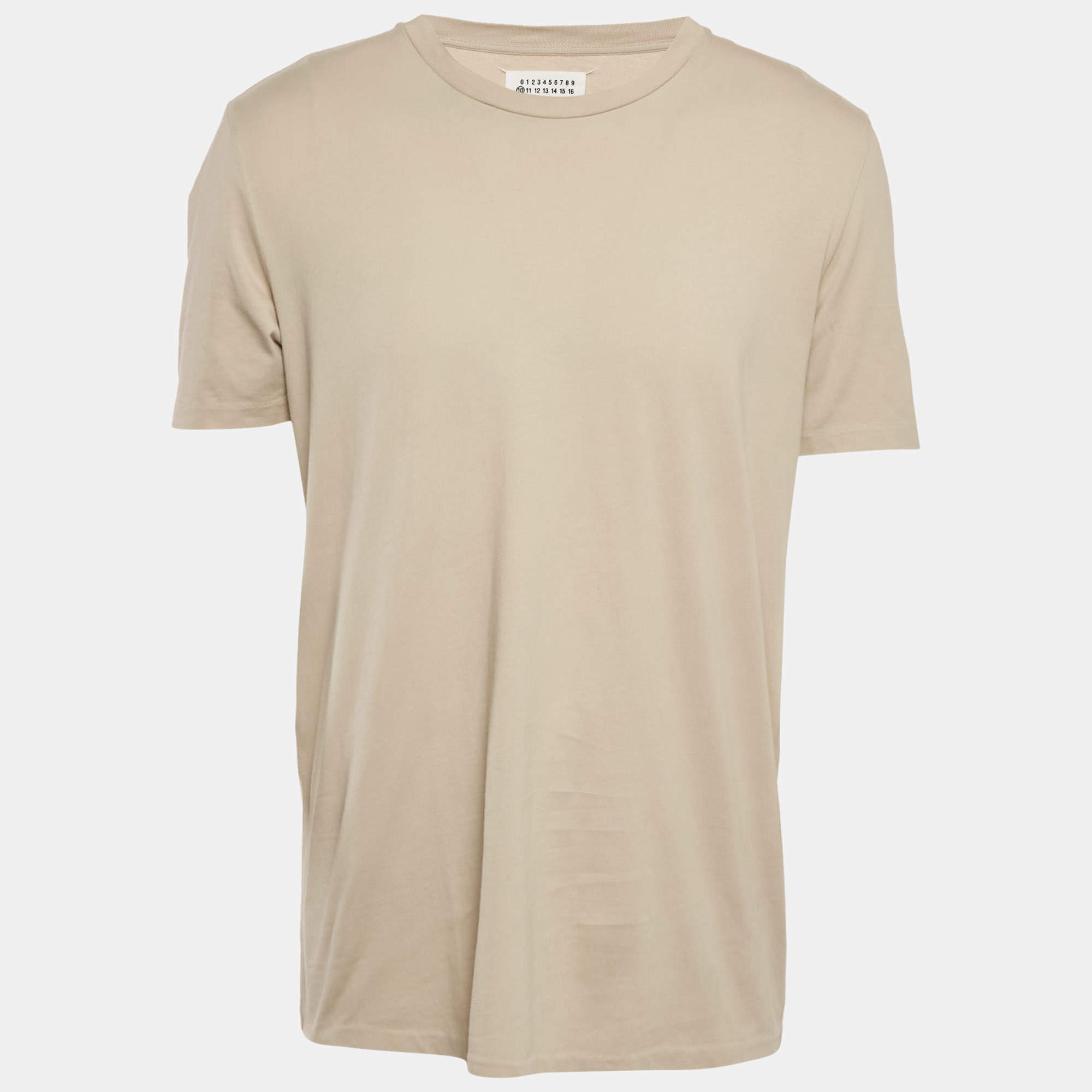 Pre Owned Maison Martin Margiela Sage Green Jersey Regular Fit T-Shirt XL