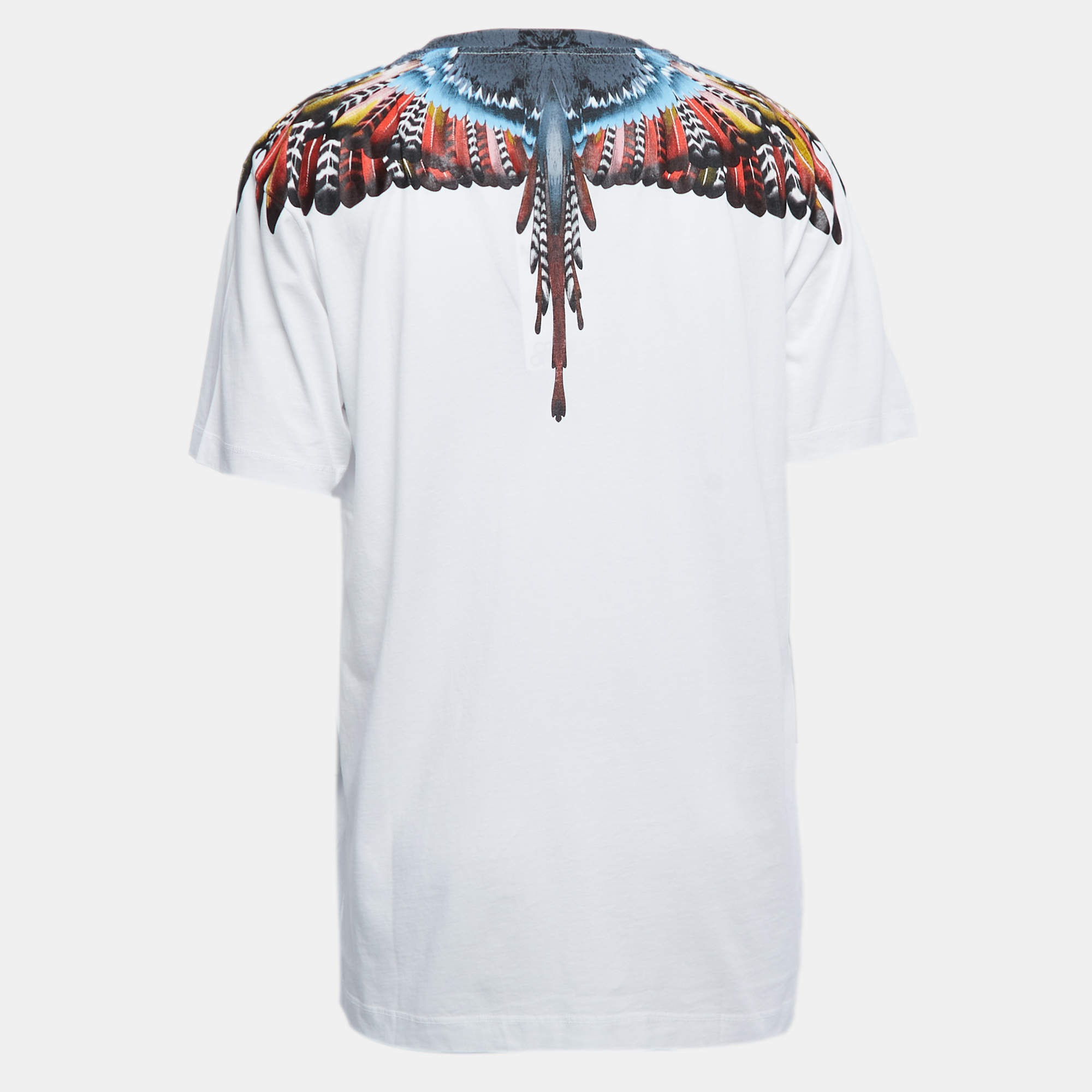 Marcelo Burlon White Grizzly Wings Print Cotton T-Shirt XL Marcelo Burlon TLC