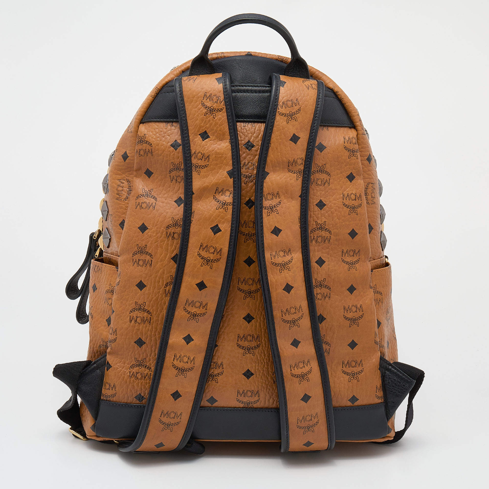 MCM Stark Studded Backpack Coated Canvas – l'Étoile de Saint Honoré