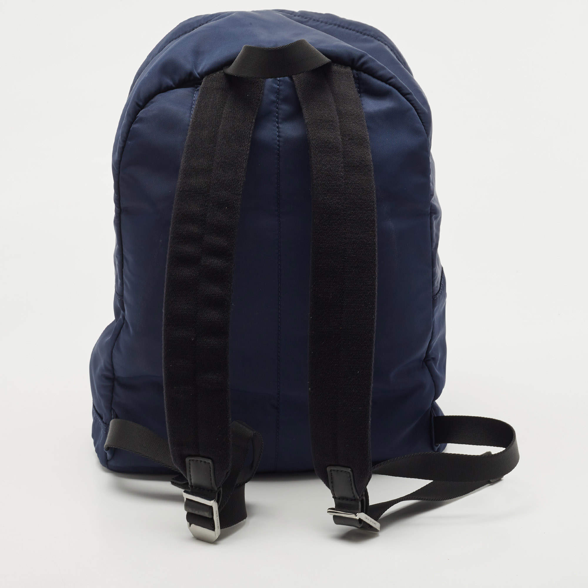 Michael Kors Navy Blue/Black Nylon and Leather Kent Backpack Michael Kors