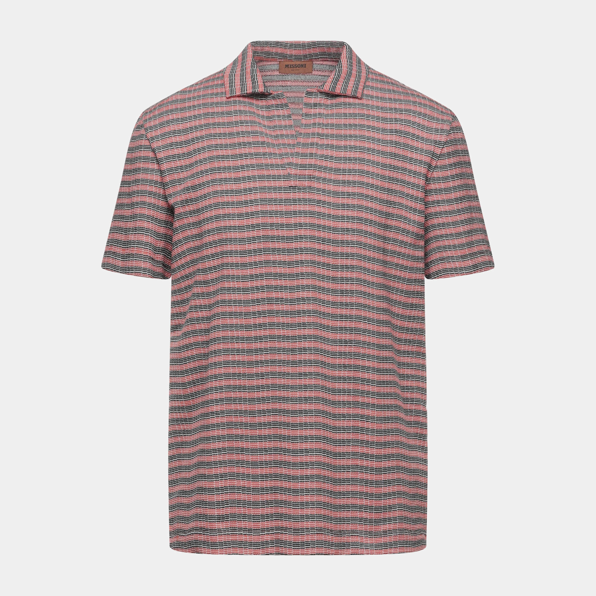 Pre Owned Missoni Multicolor Knit Polo Shirt XXL