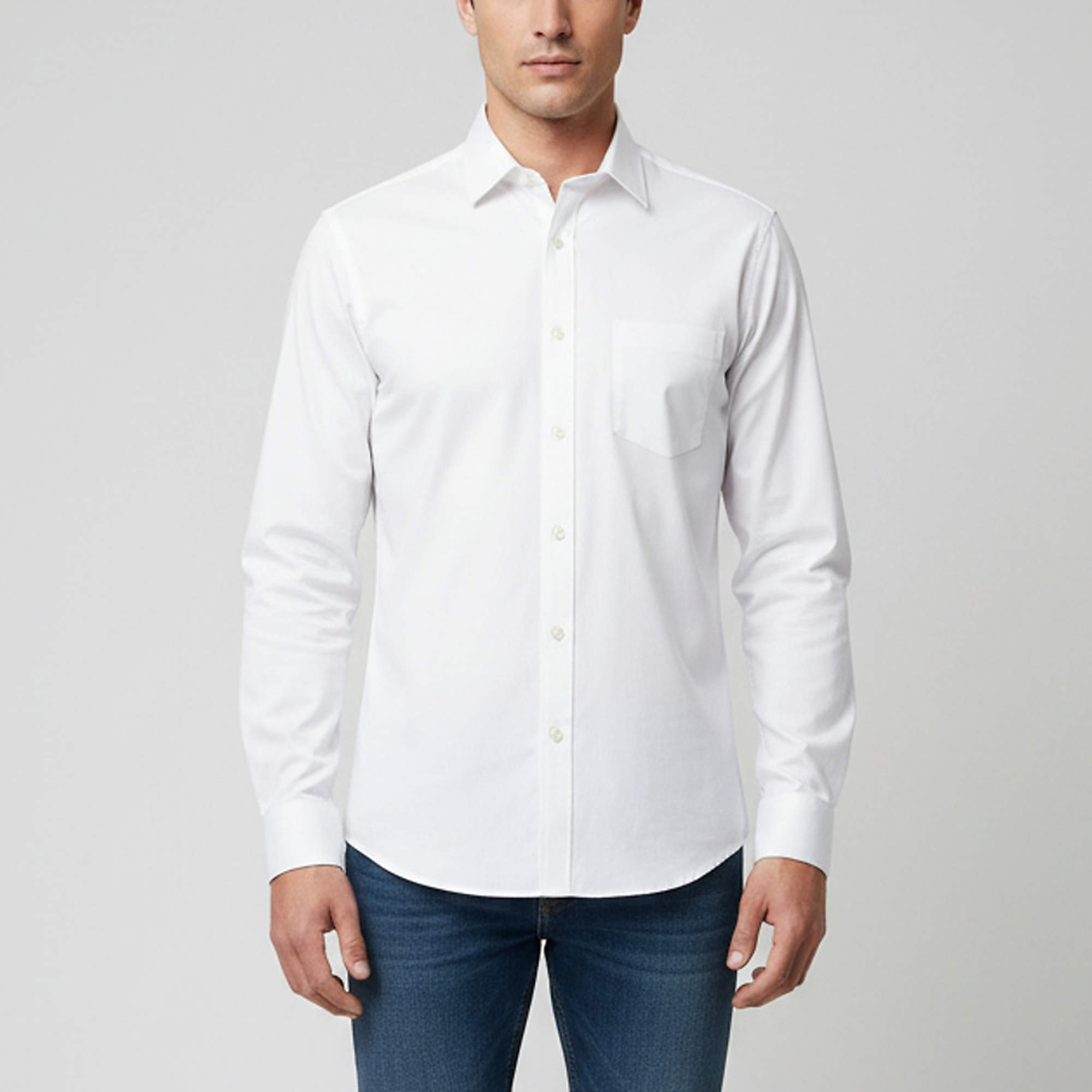 مملوكة مسبقًا MM6 Maison Margiela White Poplin Button Up Shirt L