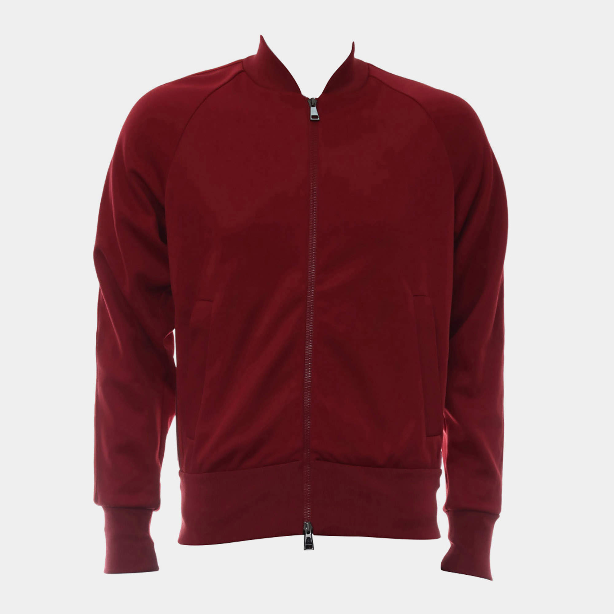 Pre Owned Moncler Red Zip Up Jacket XS