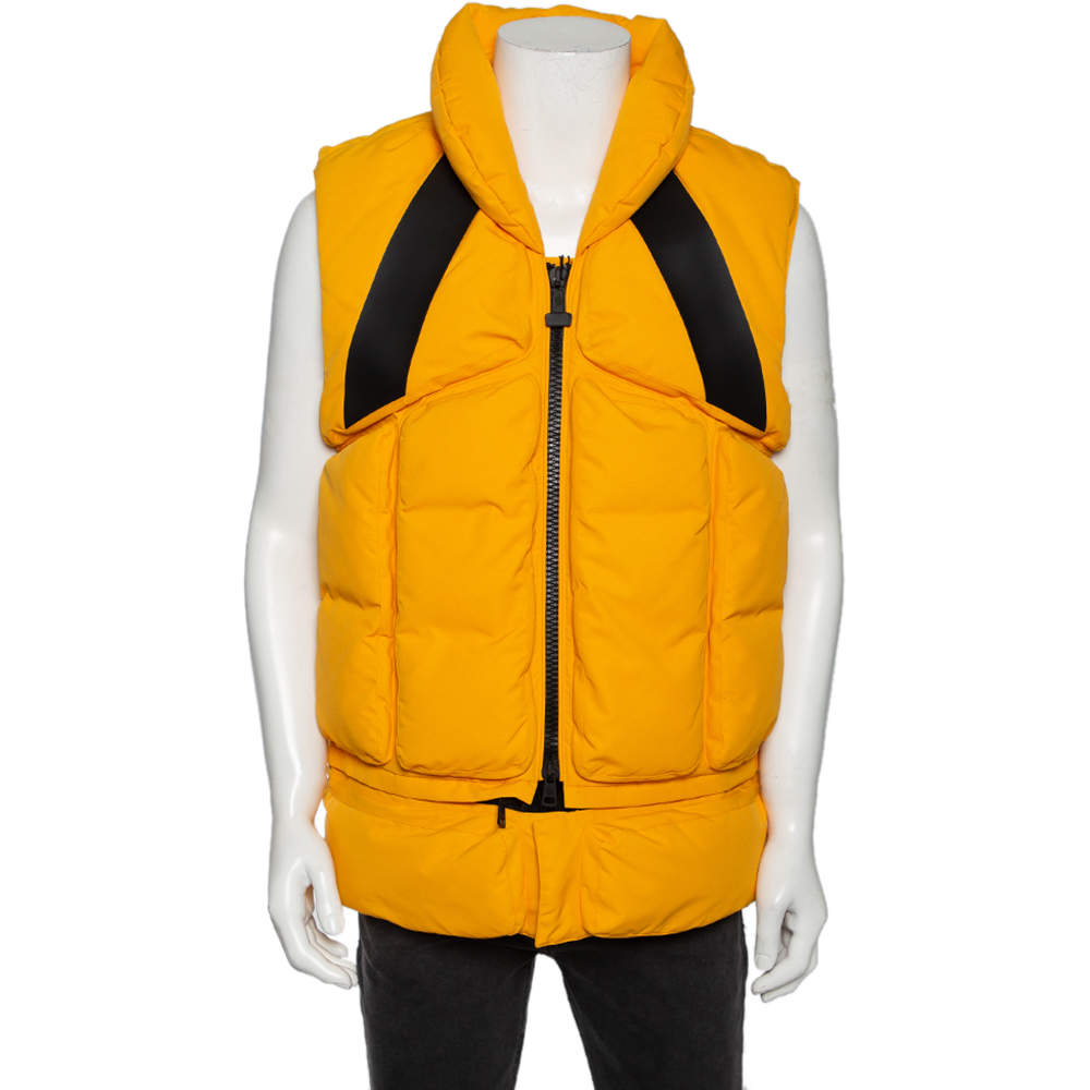 Bevise stål Regenerativ Moncler x Off-White Yellow Synthetic Down Padded Giverny Gilet L Moncler |  TLC