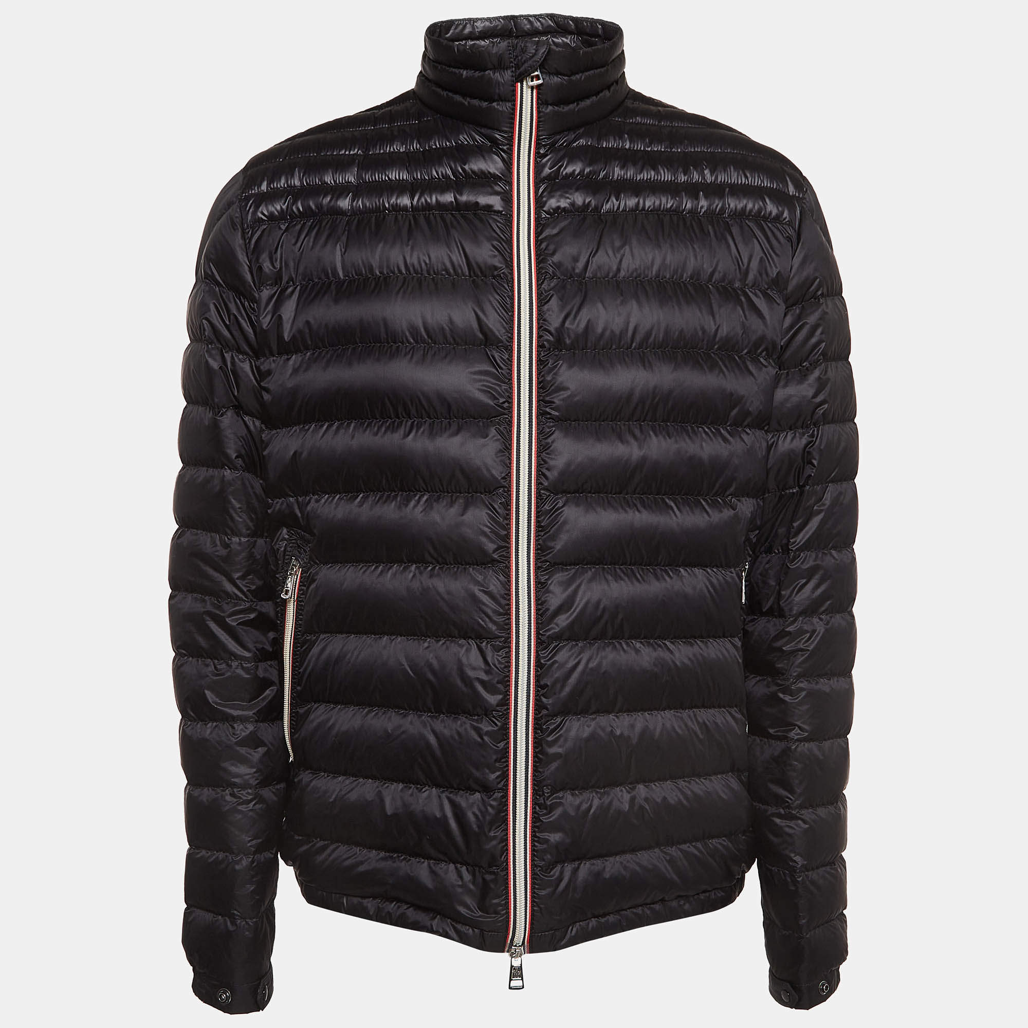 Moncler Black Nylon Puffer Down Jacket XXL