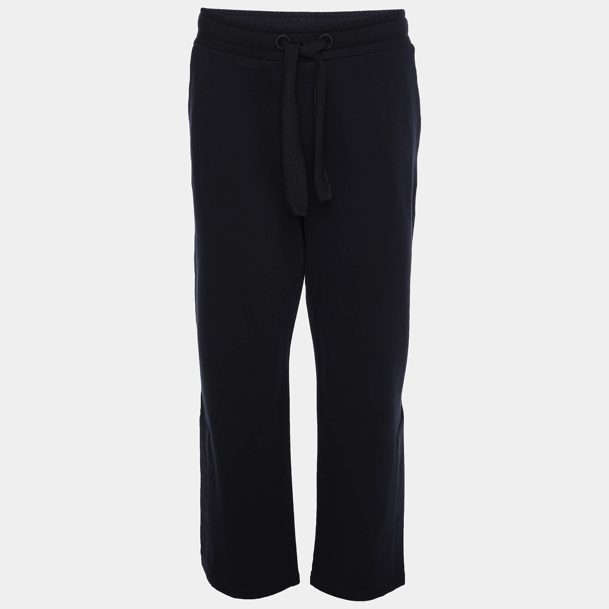 Moncler Navy Blue Cotton Drawstring Track Pant XL