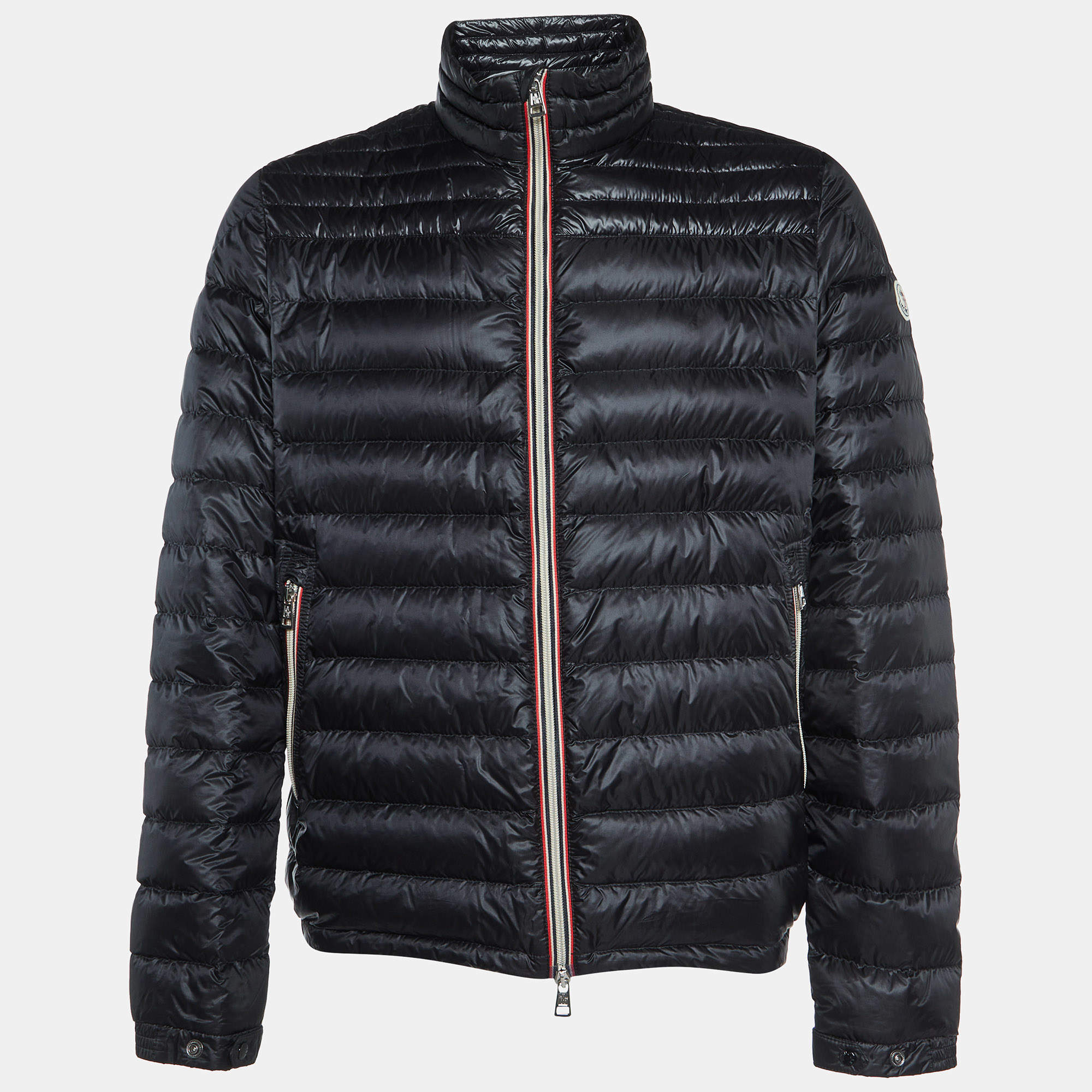 Moncler Black Nylon Daniel Quilted Down Jacket XL 