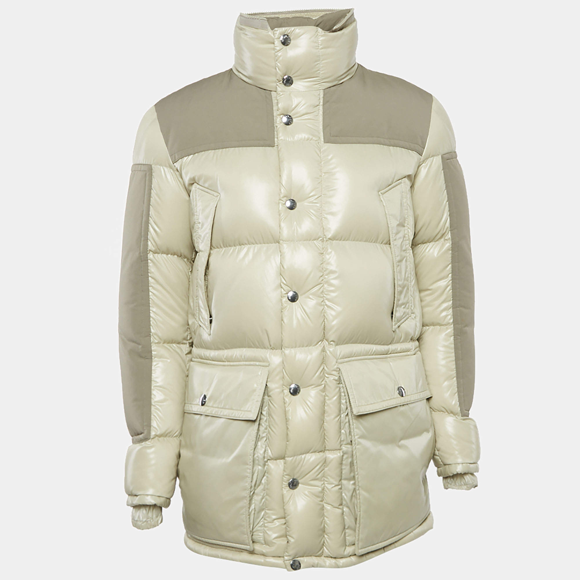 Moncler Blue Synthetic Quilted Lightweight Jacket L Moncler