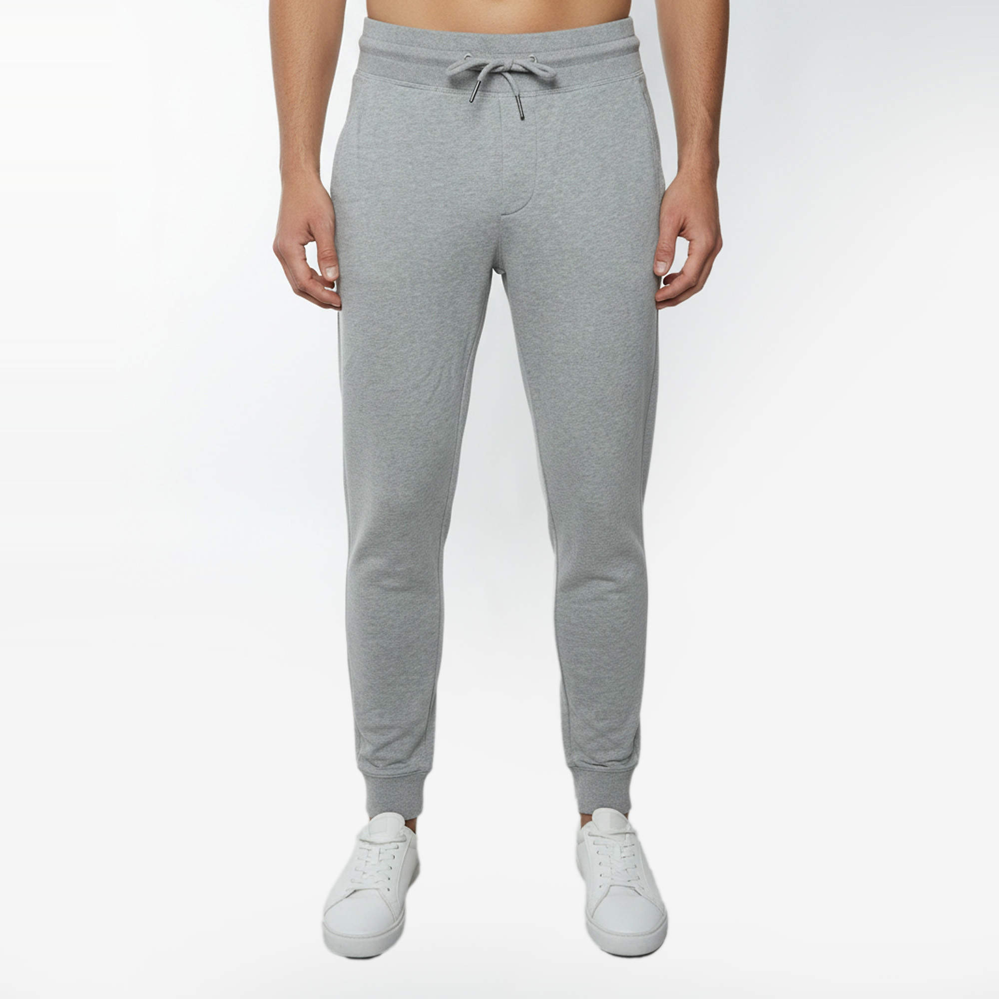 مملوكة مسبقًا Moncler Grey Cotton Jersey Drawstring Joggers M