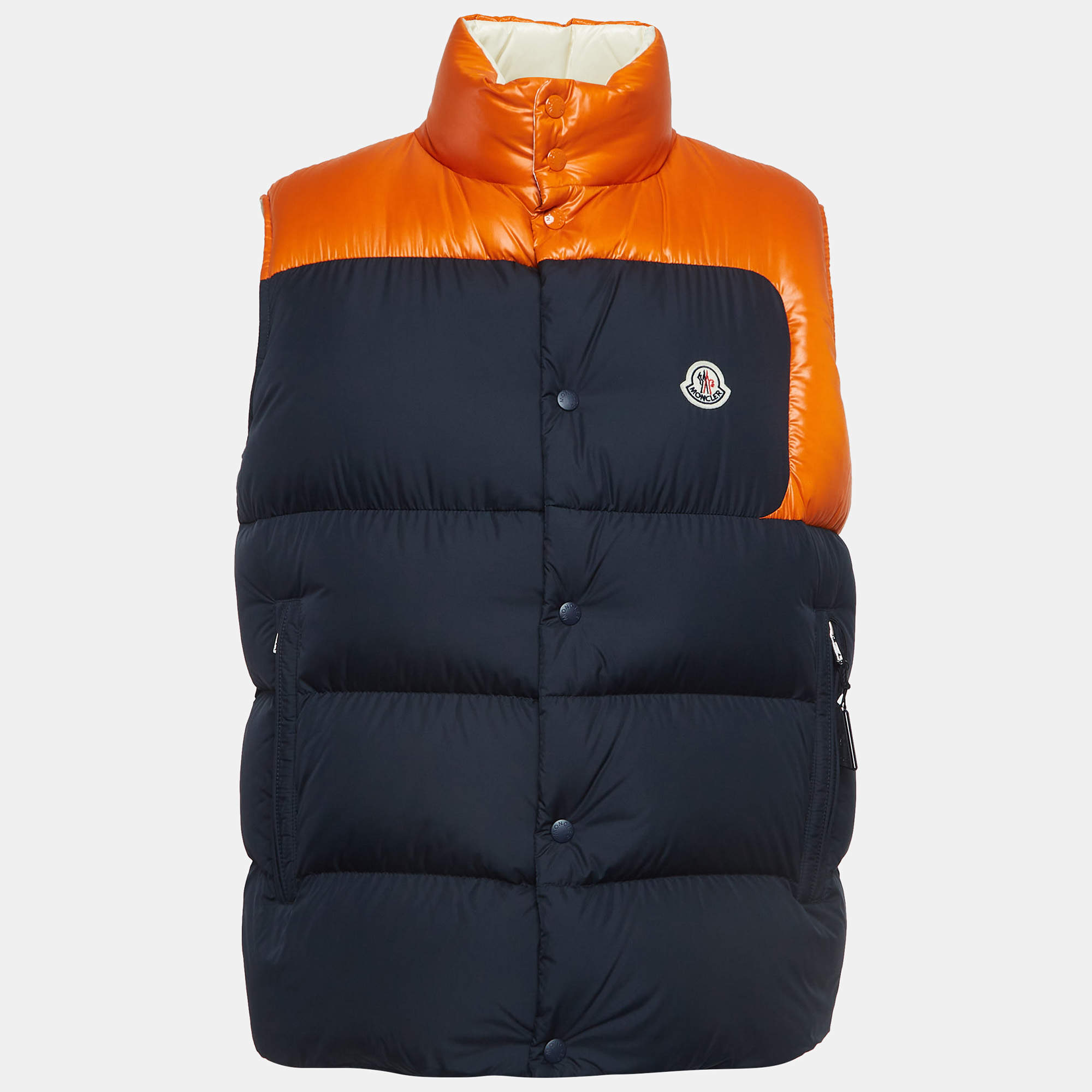 Moncler Cadenet Colorblocked Synthetic Puffer Down Gilet XL