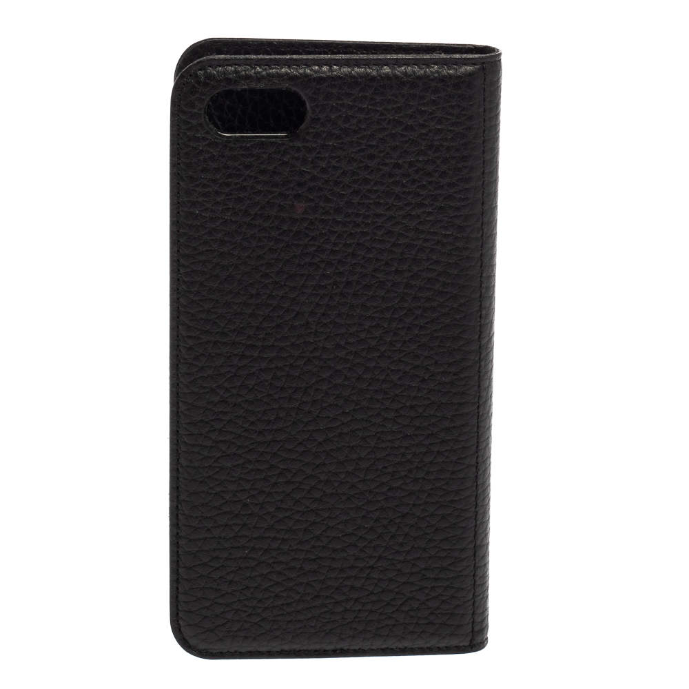 Montblanc Black Leather Sartorial iPhone 8 Flip Case Montblanc TLC