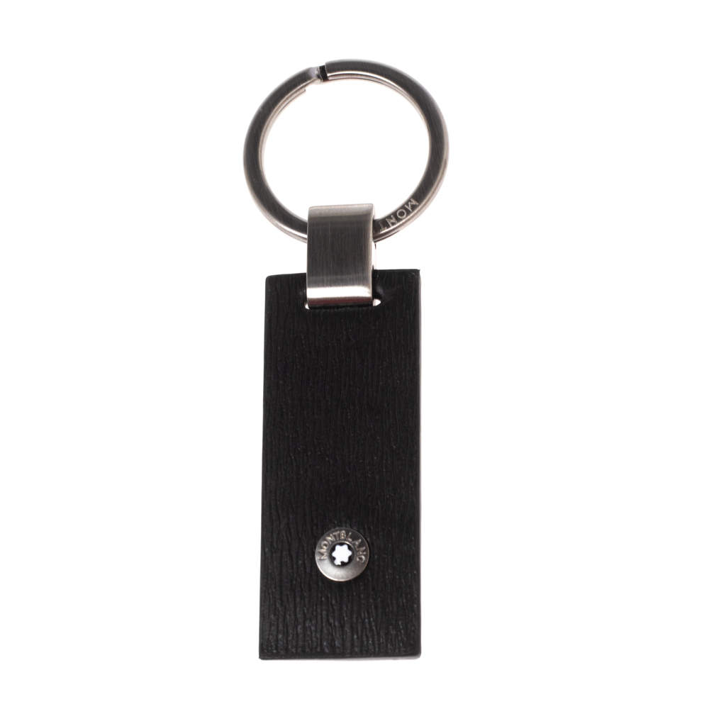 مملوكة مسبقًا Montblanc Black Leather Westside Key Fob