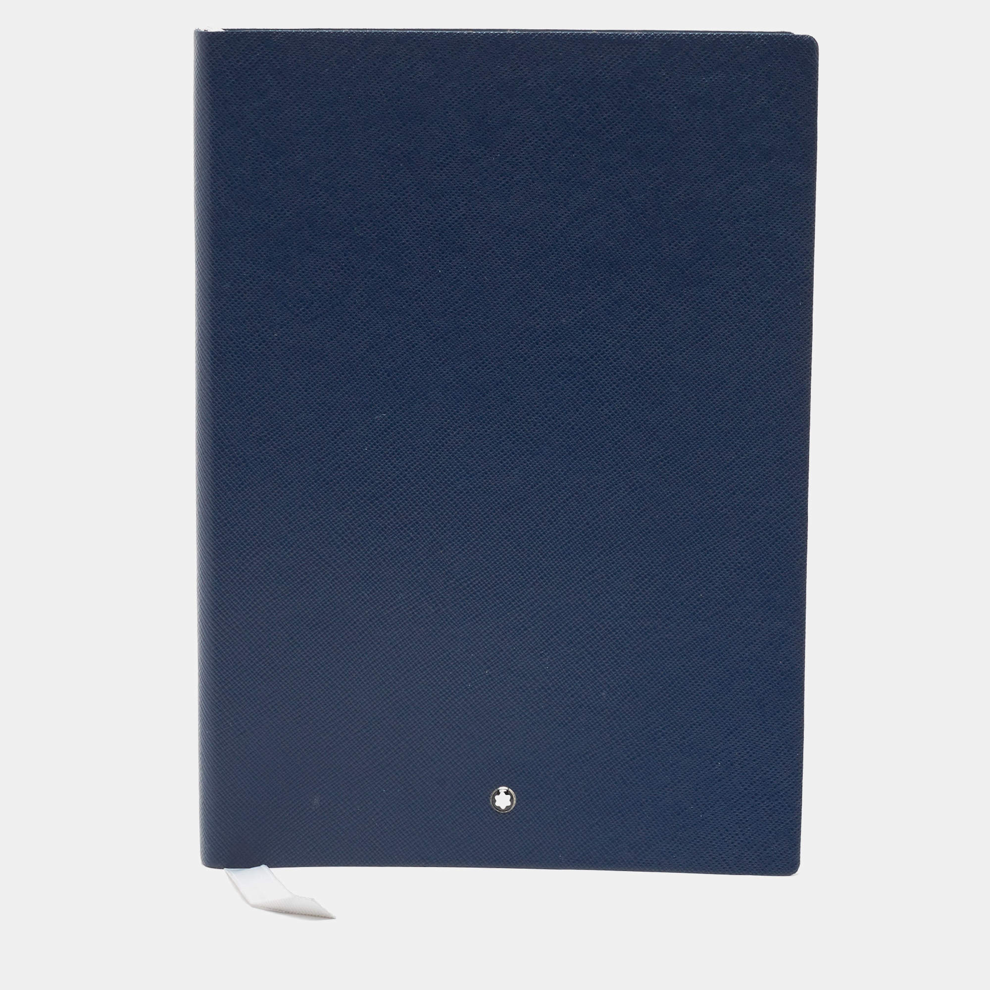 Montblanc Navy Blue Leather Fine Stationery Notebook