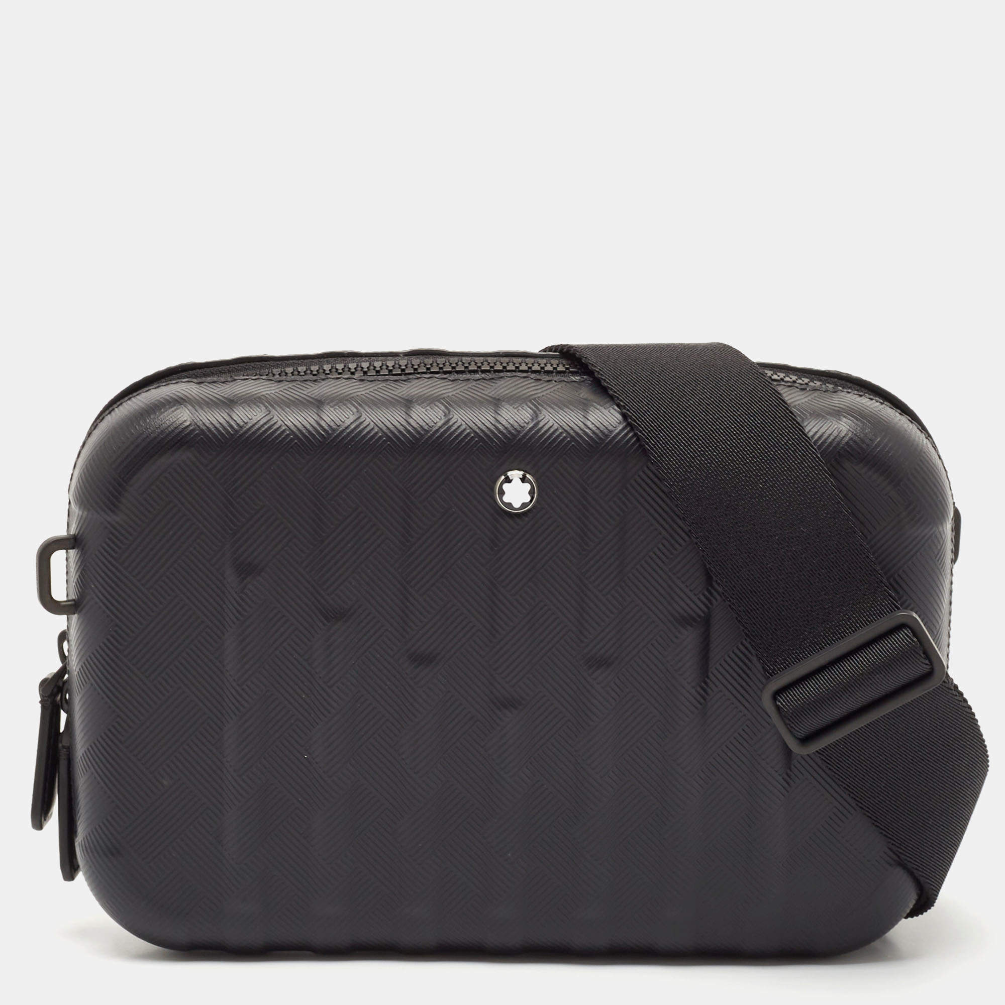 Montblanc Black Textured Leather Extreme 3.0 Travel Case