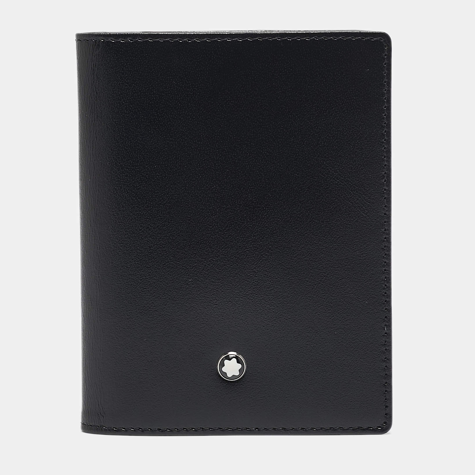 Montblanc Black Leather Meisterstuck Business Card Holder