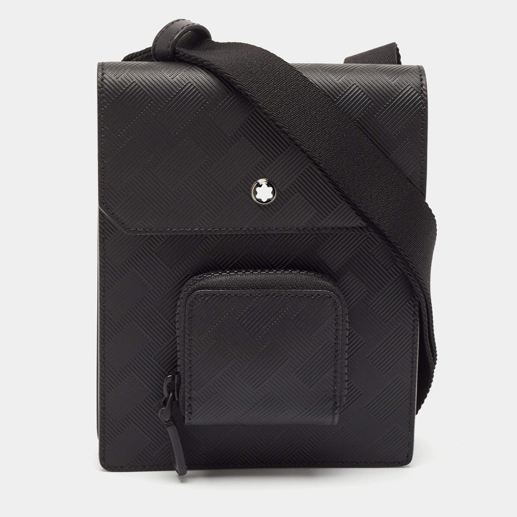 Montblanc Black Leather Extreme 3.0 Mini Envelope Messenger Bag