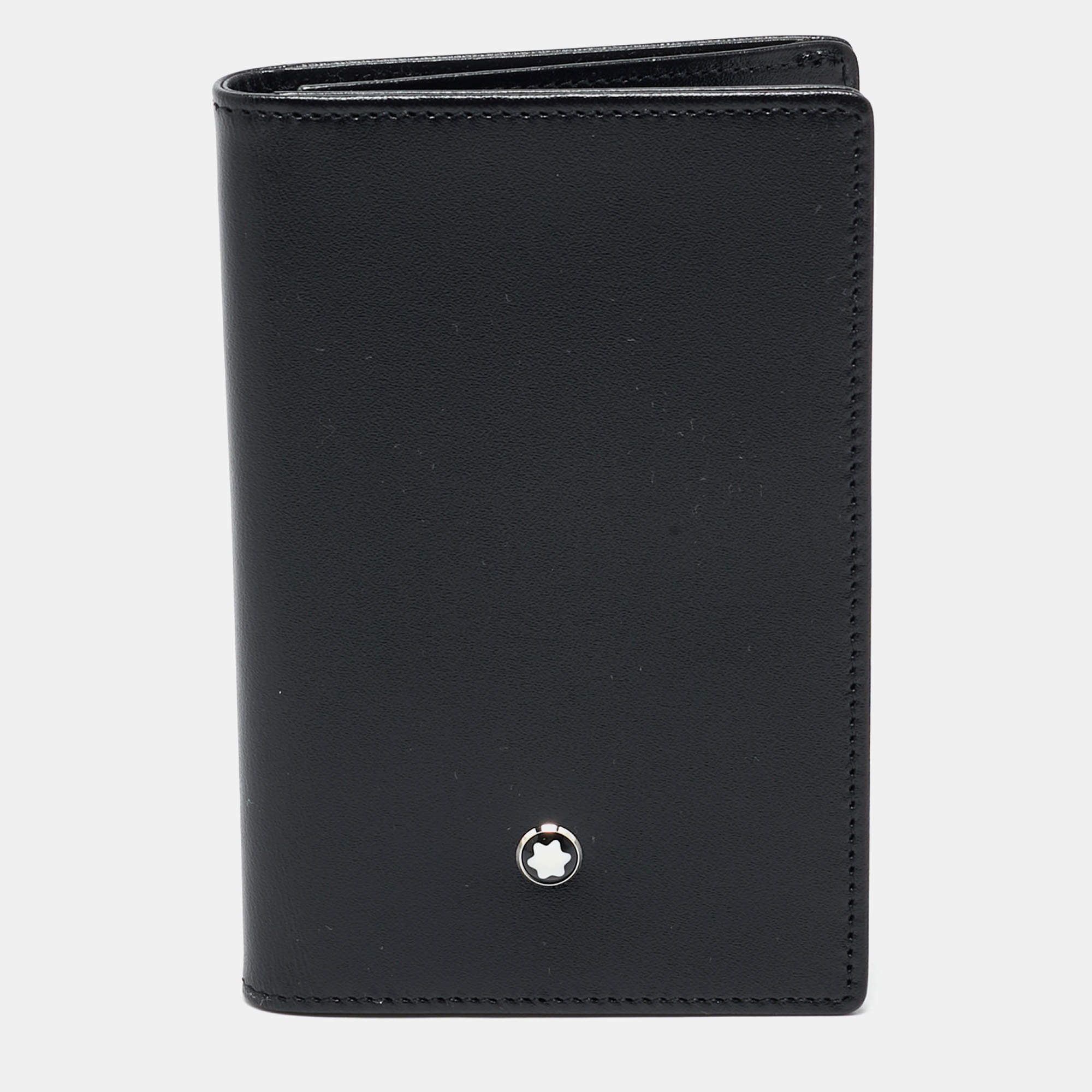 Montblanc Black Leather Meisterstuck Card Holder